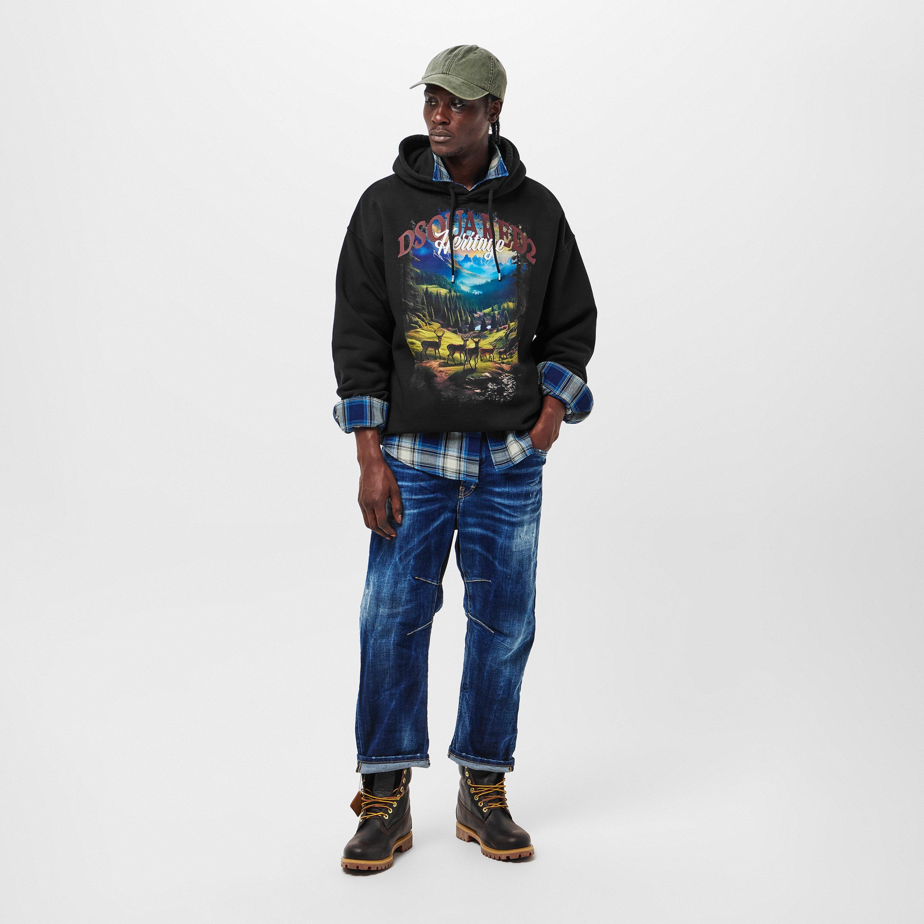 DSquared2 | Men's DSQ Heritage Pull Over Hoodie | Sports Direct