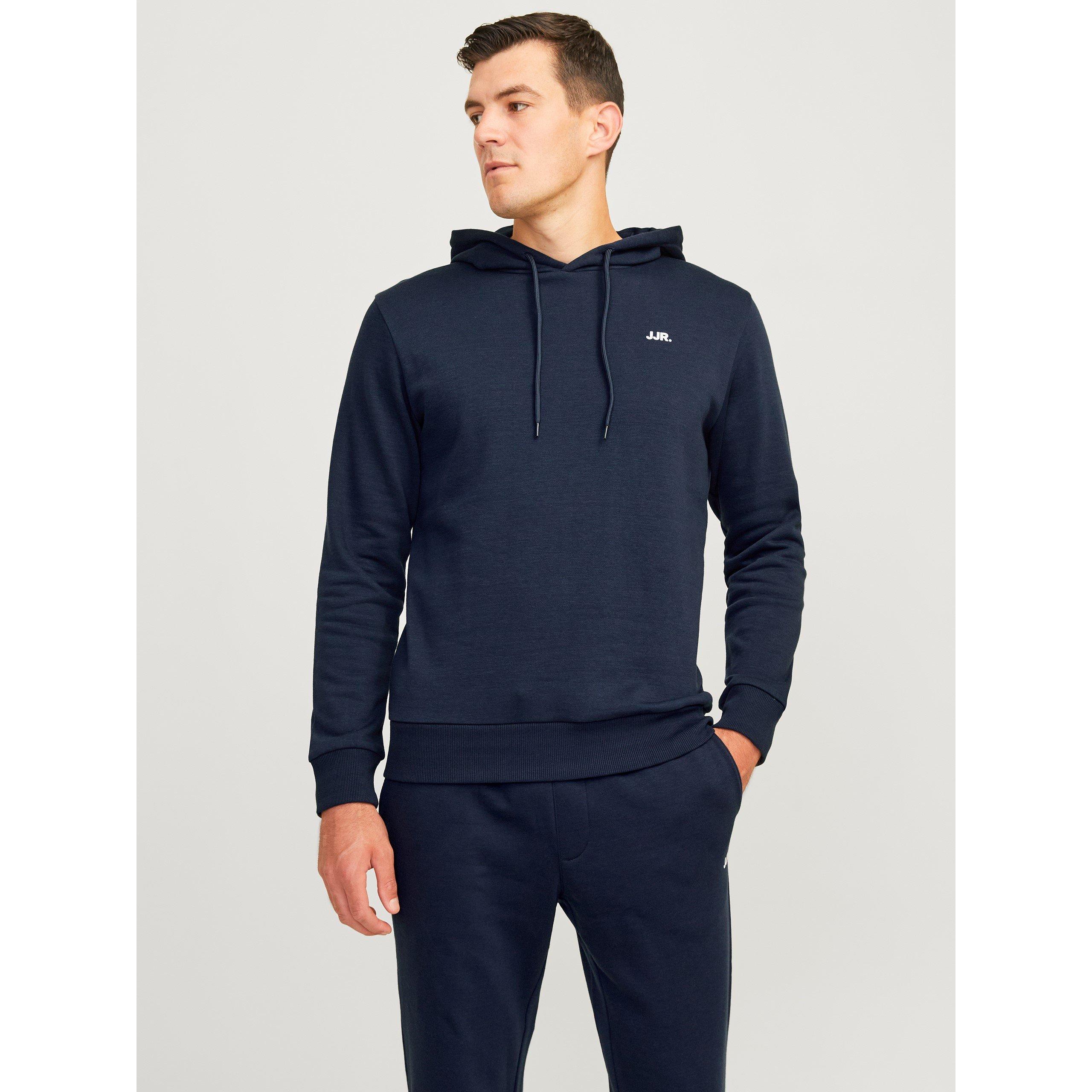 Azul Marinho - JJ Rebel - Men's Logo Hoodie - 1