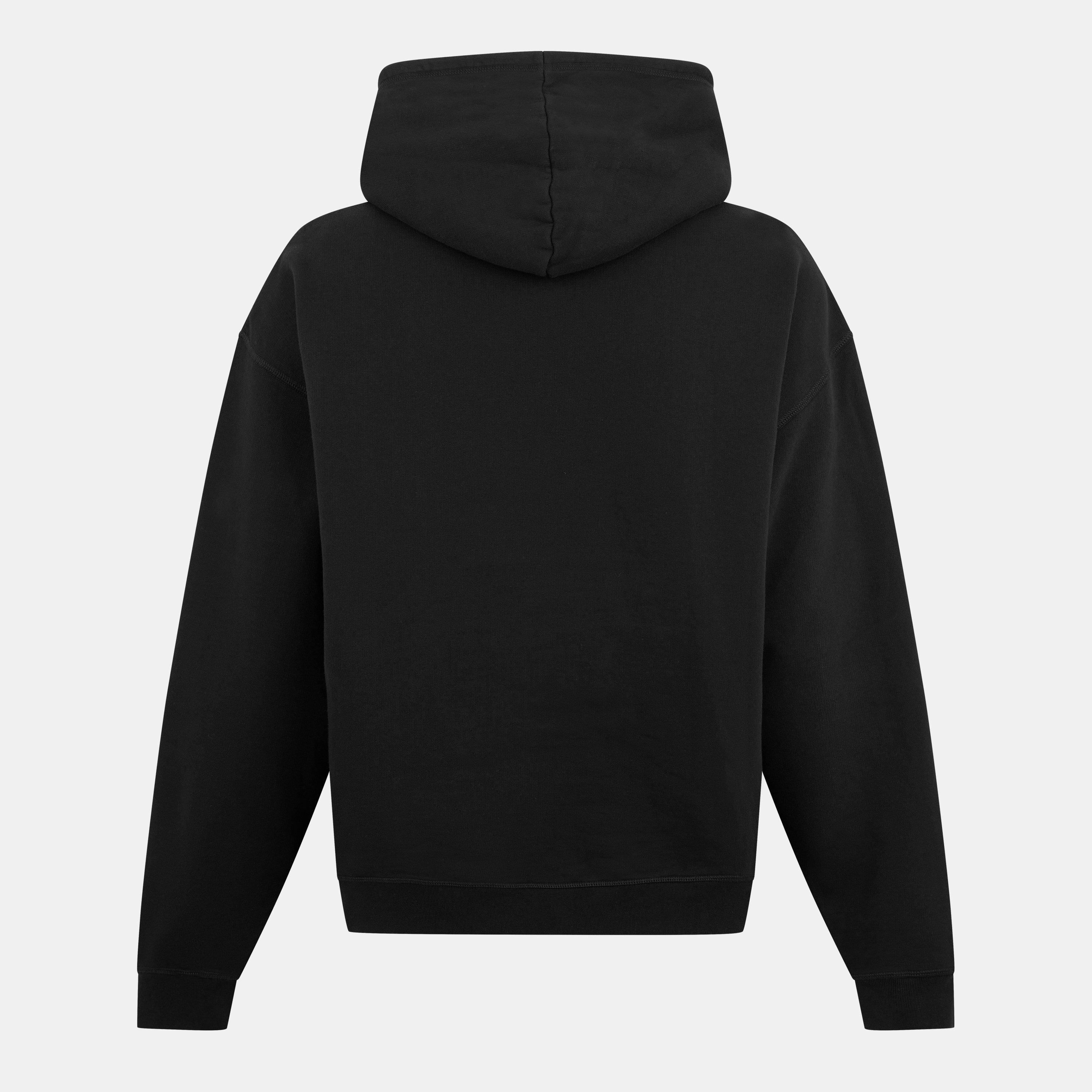 Black - DSquared2 - Men's DSQ Script Hoodie - 2