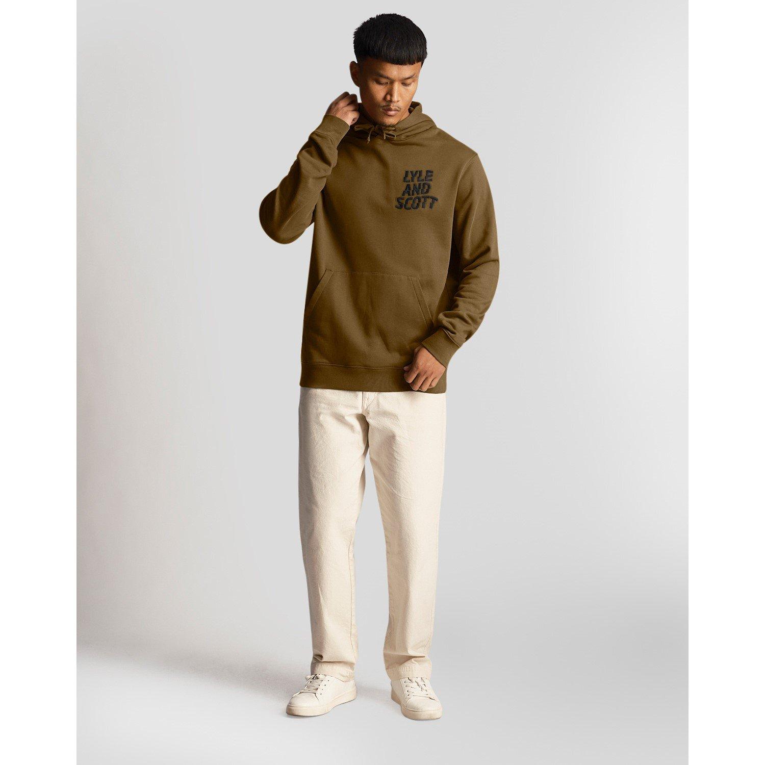Khaki Lyle And Scott Sweatshirts Lyle And Scott Hoodie Track Top