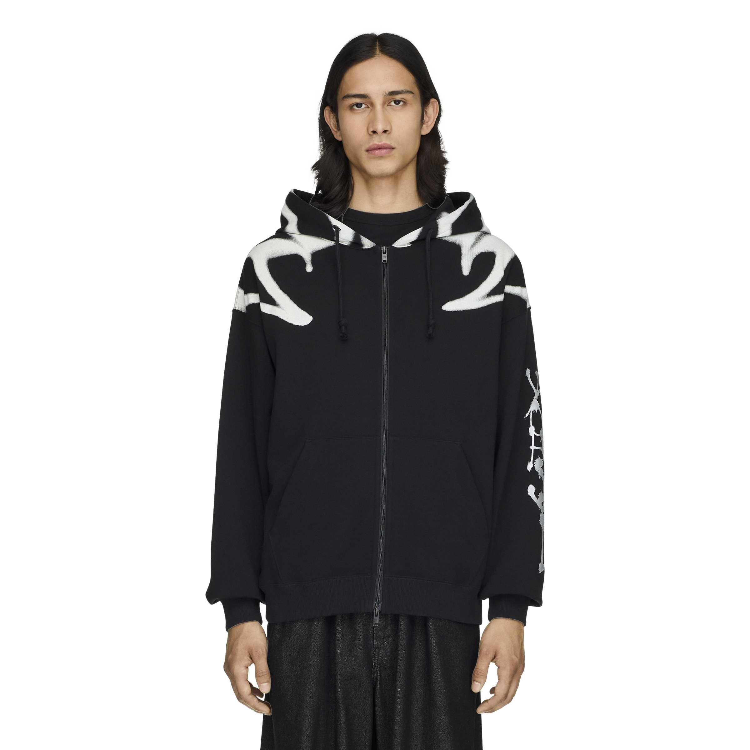 Black - Y3 - Y3 GFX Zip Hoody Sn64 - 3