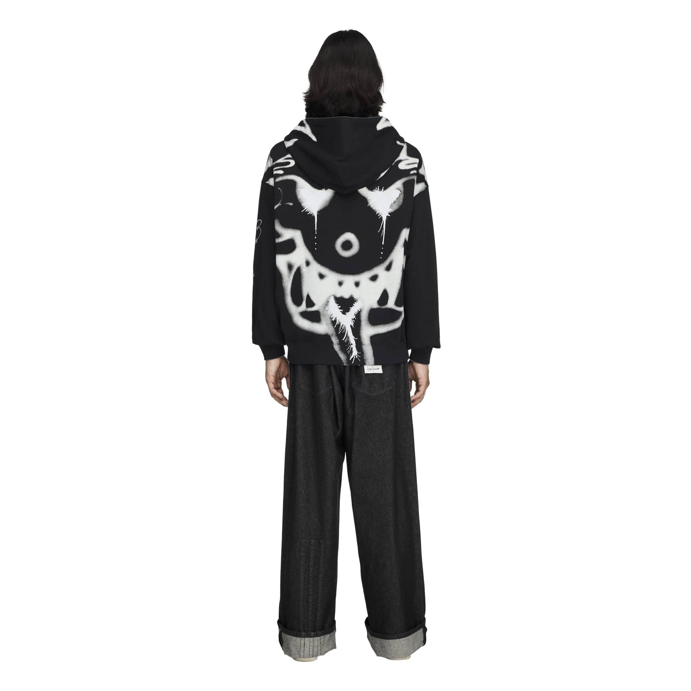 Black - Y3 - Y3 GFX Zip Hoody Sn64 - 4