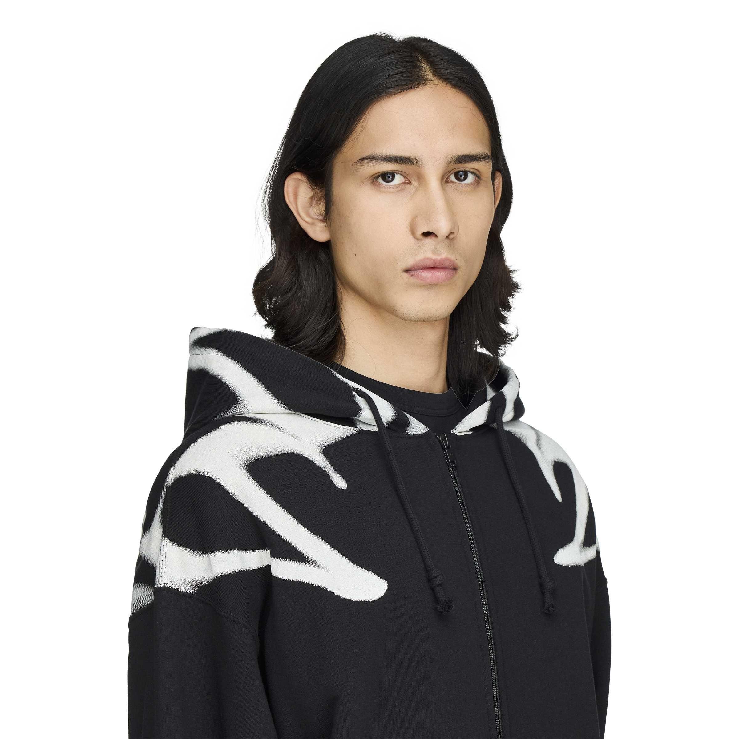 Black - Y3 - Y3 GFX Zip Hoody Sn64 - 5