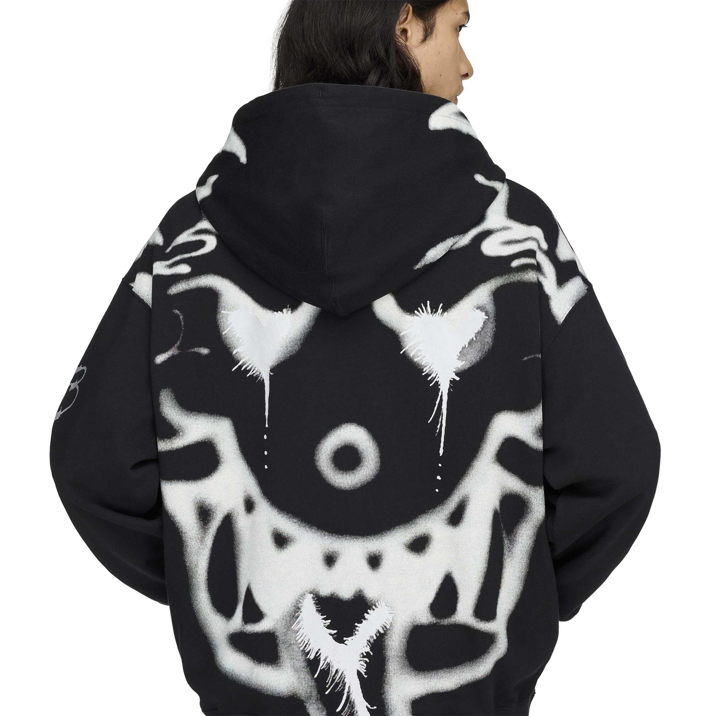Black - Y3 - Y3 GFX Zip Hoody Sn64 - 6