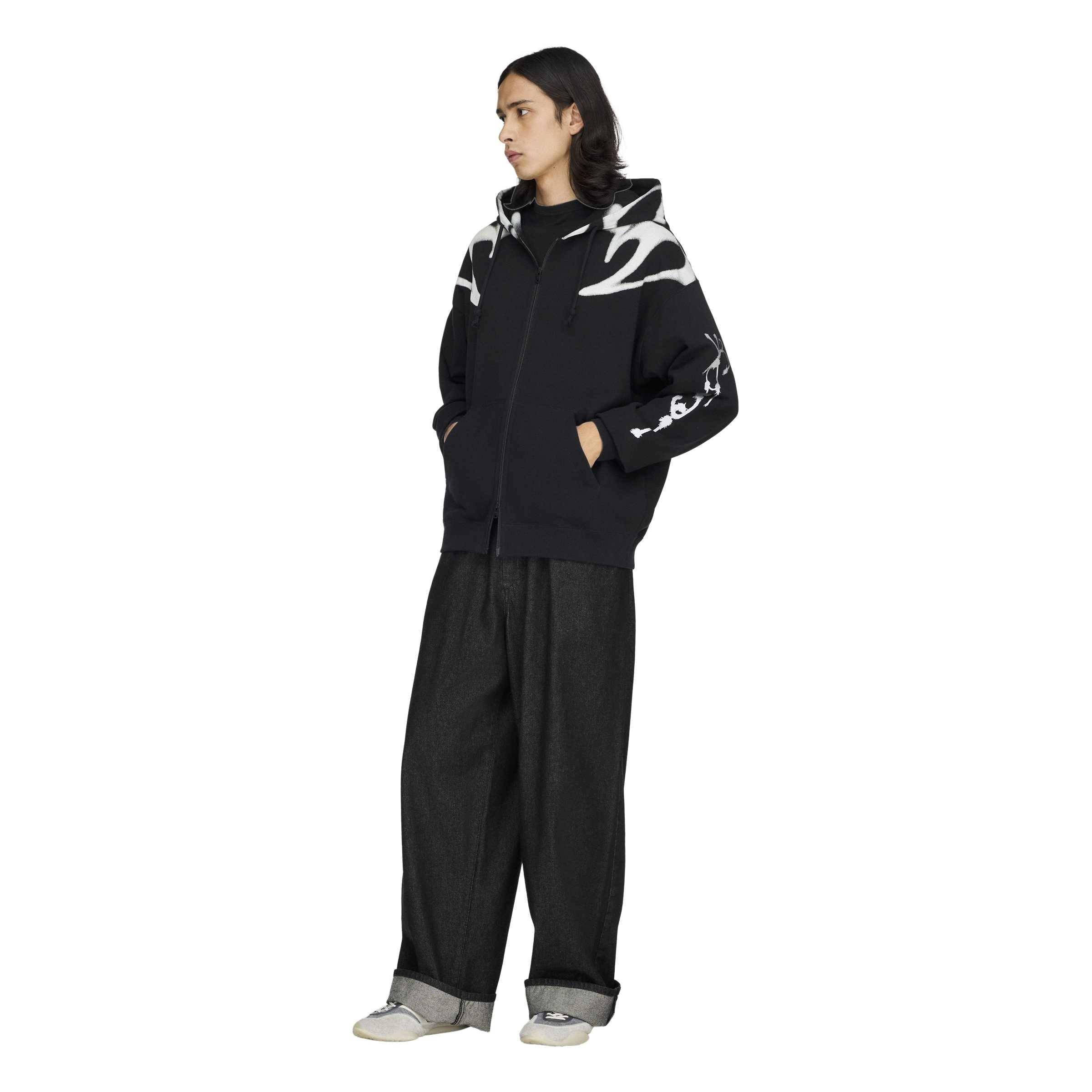 Black - Y3 - Y3 GFX Zip Hoody Sn64 - 7