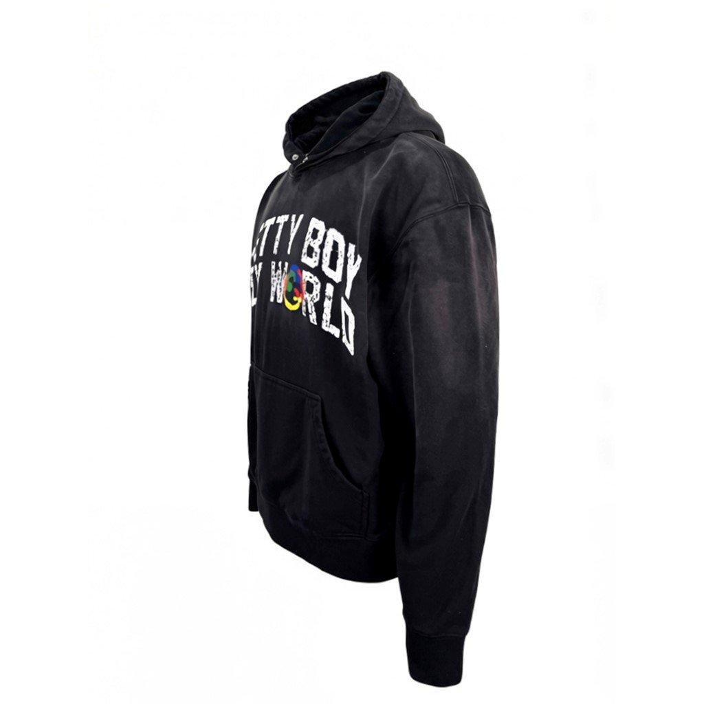 Wash Black - Pretty Boy Ugly World - The Pretty Boy Ugly World Cotton Zip Hoodie Mens - 2