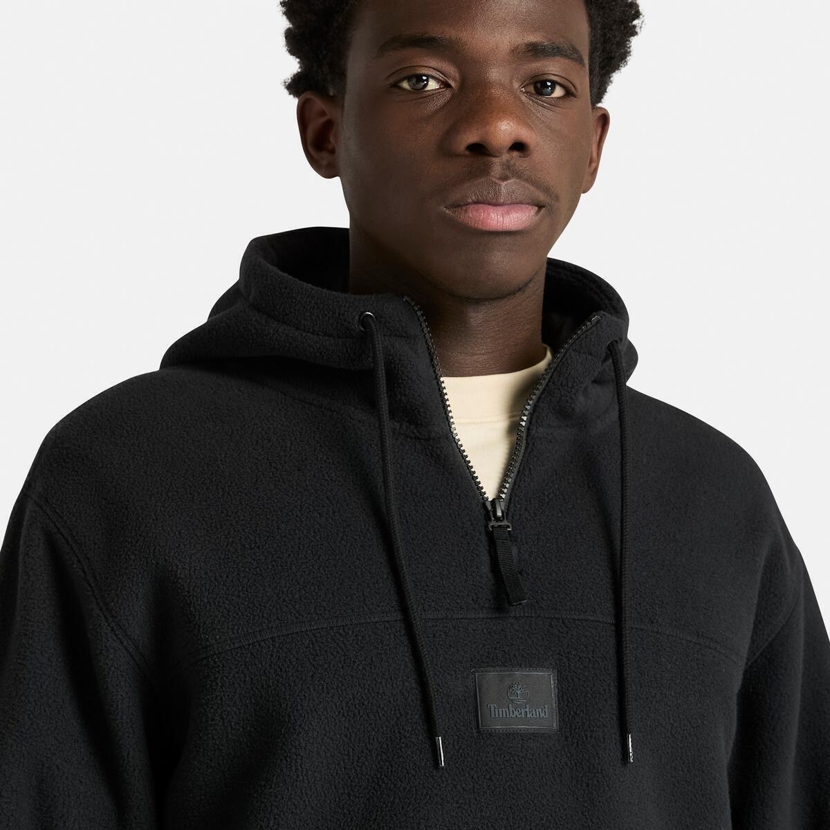 Black - Timberland - Men's Timberland Polar Badge Over-the-Head Hoodie - 2