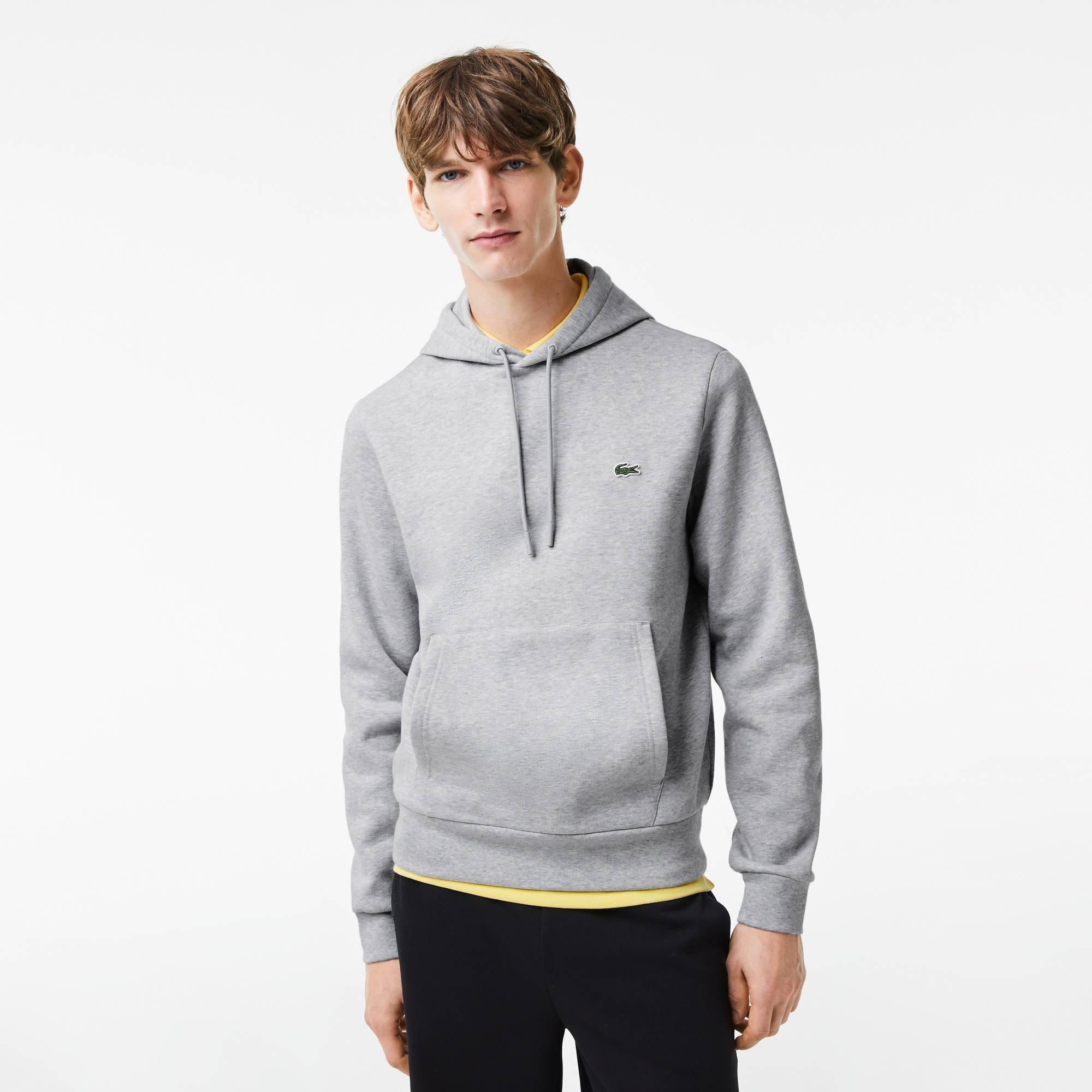 Light Grey CCA - Lacoste - Men's Basic Over-the-head Hoodie - 3