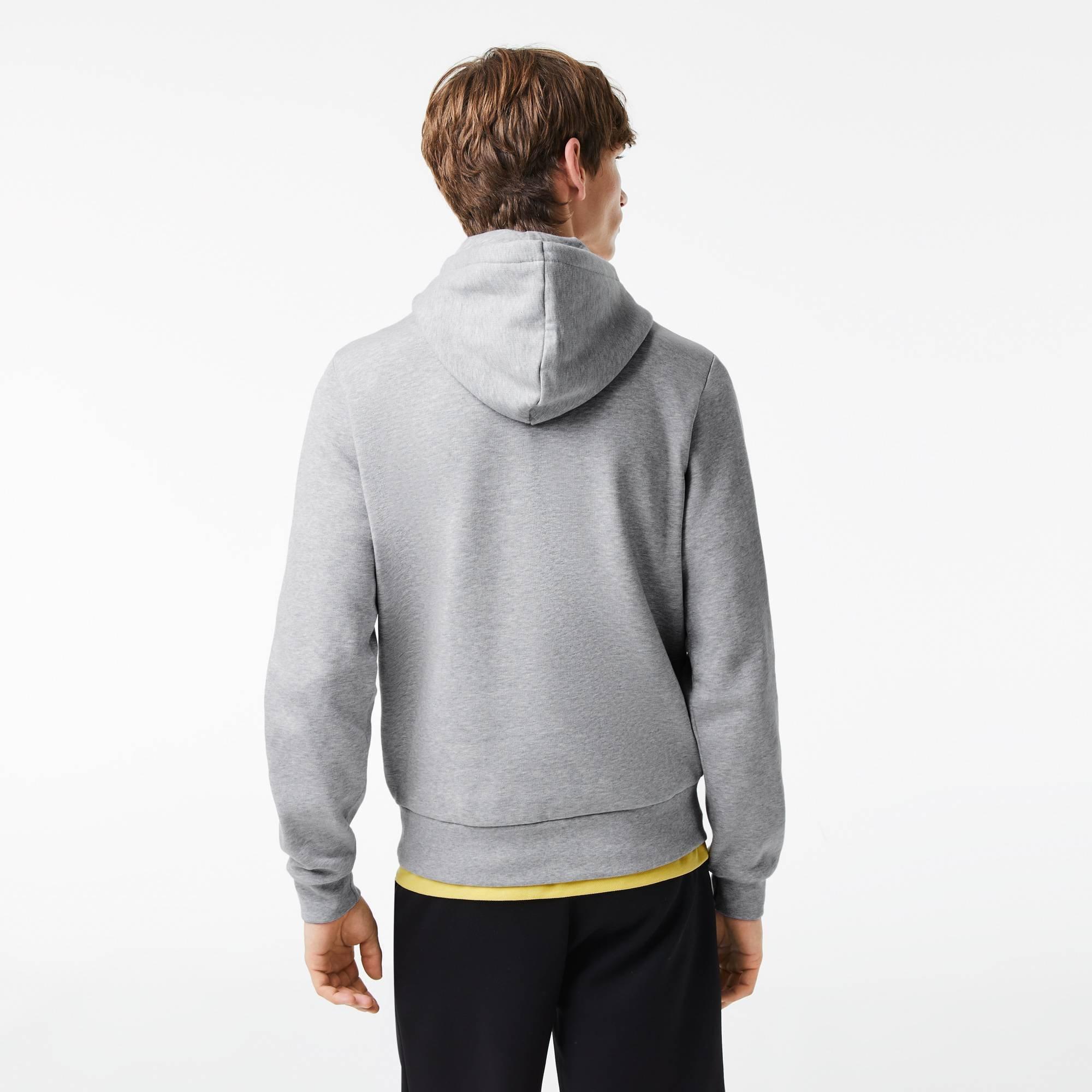 Light Grey CCA - Lacoste - Men's Basic Over-the-head Hoodie - 4