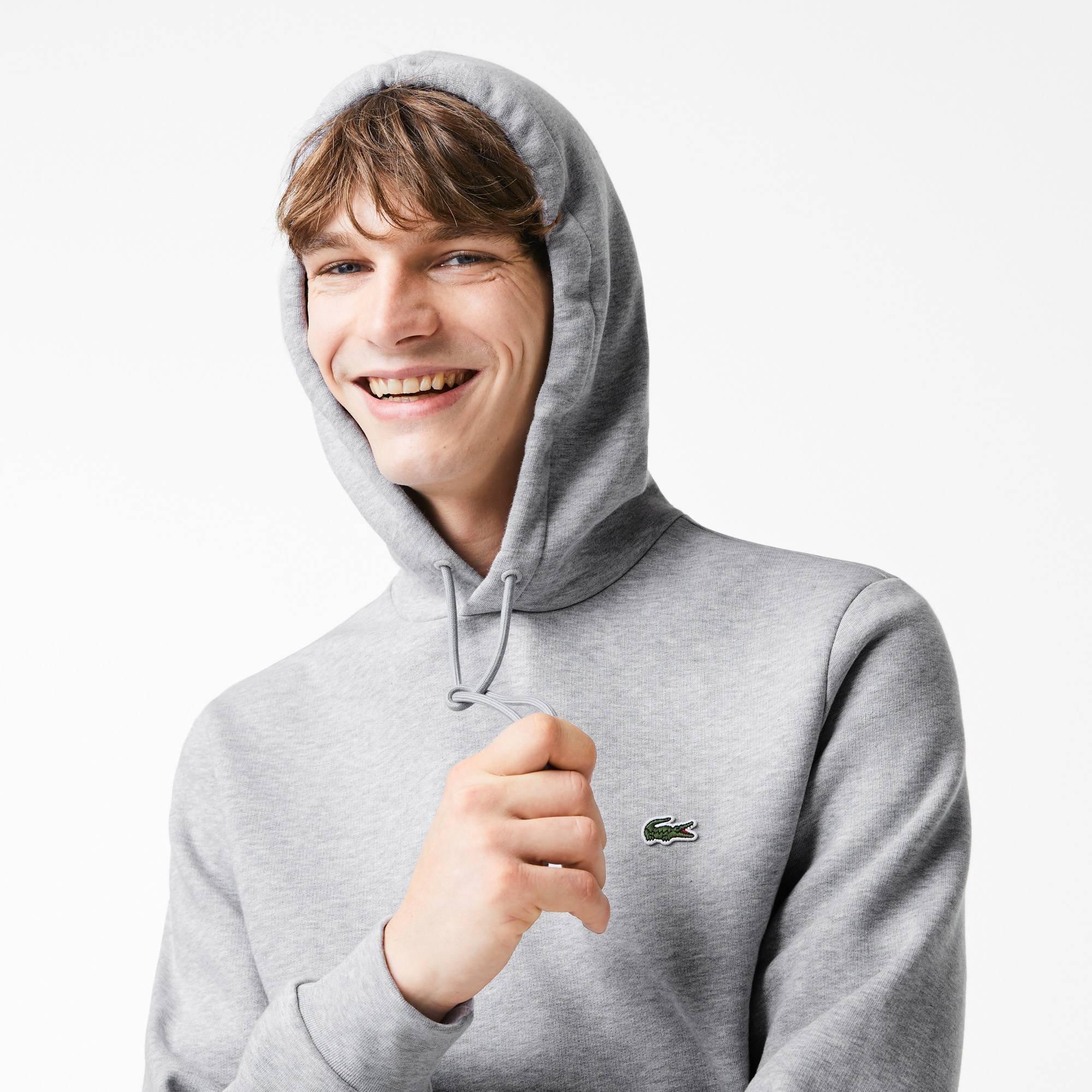 Light Grey CCA - Lacoste - Men's Basic Over-the-head Hoodie - 6