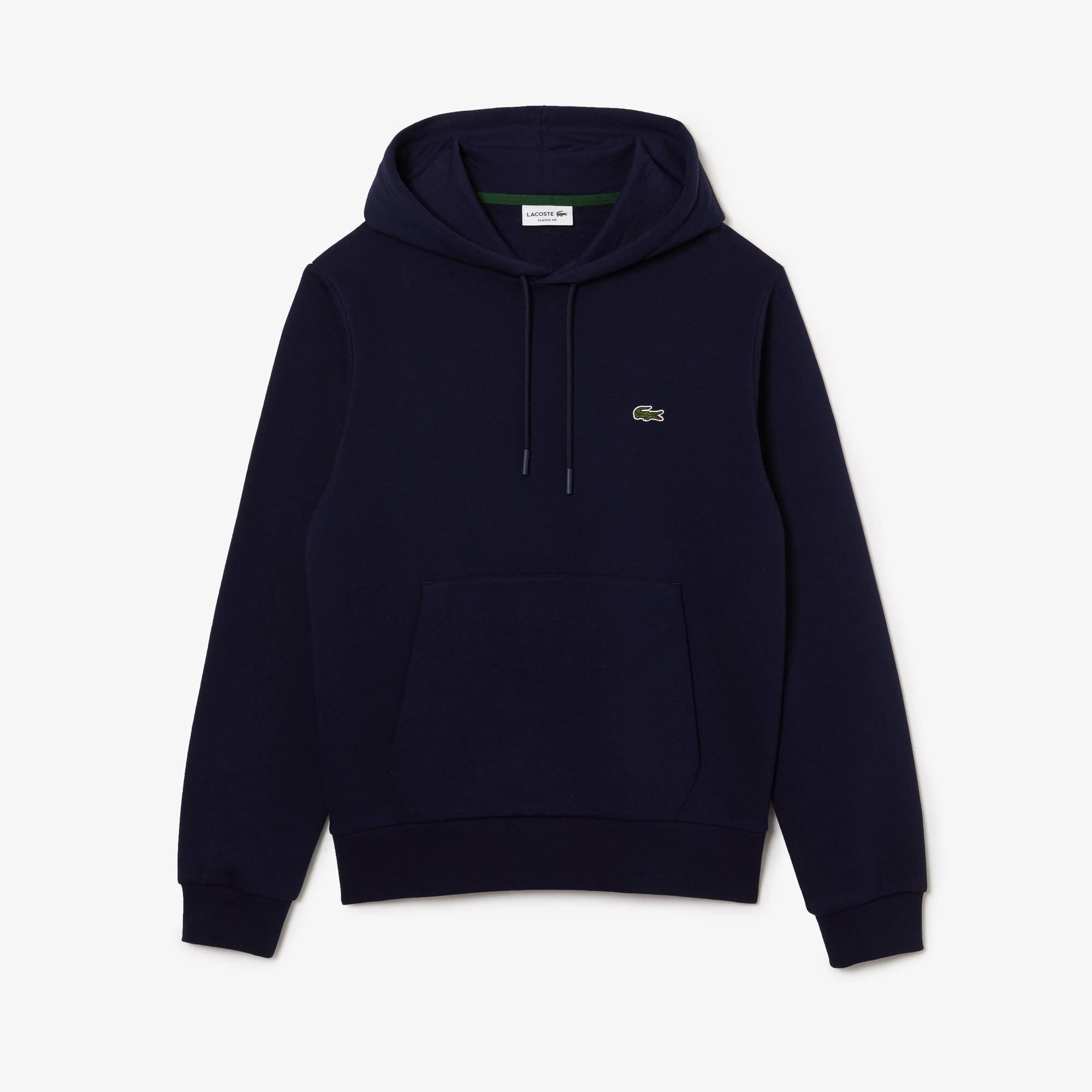 Navy 166 - Lacoste - Men's Basic Over-the-head Hoodie - 1
