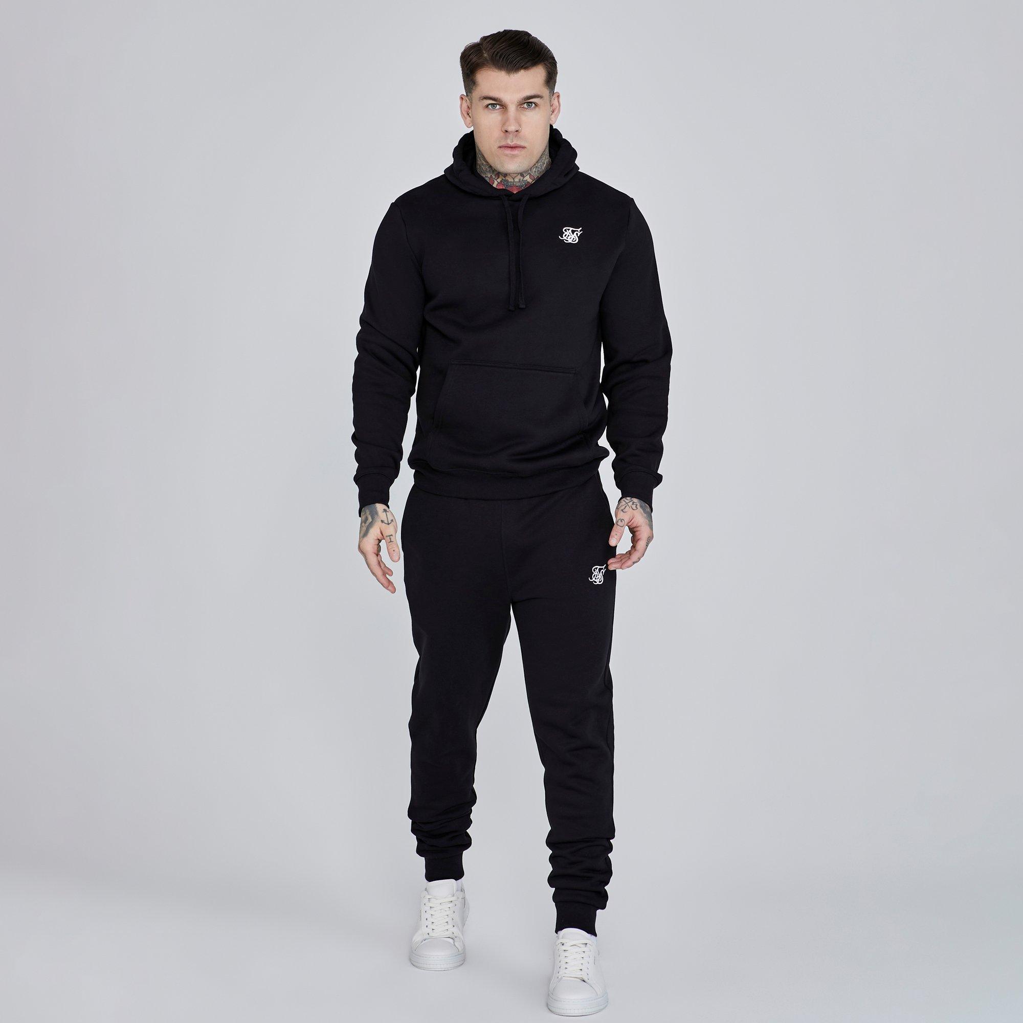 Black - SikSilk - Essentials Logo Hoodie - 2