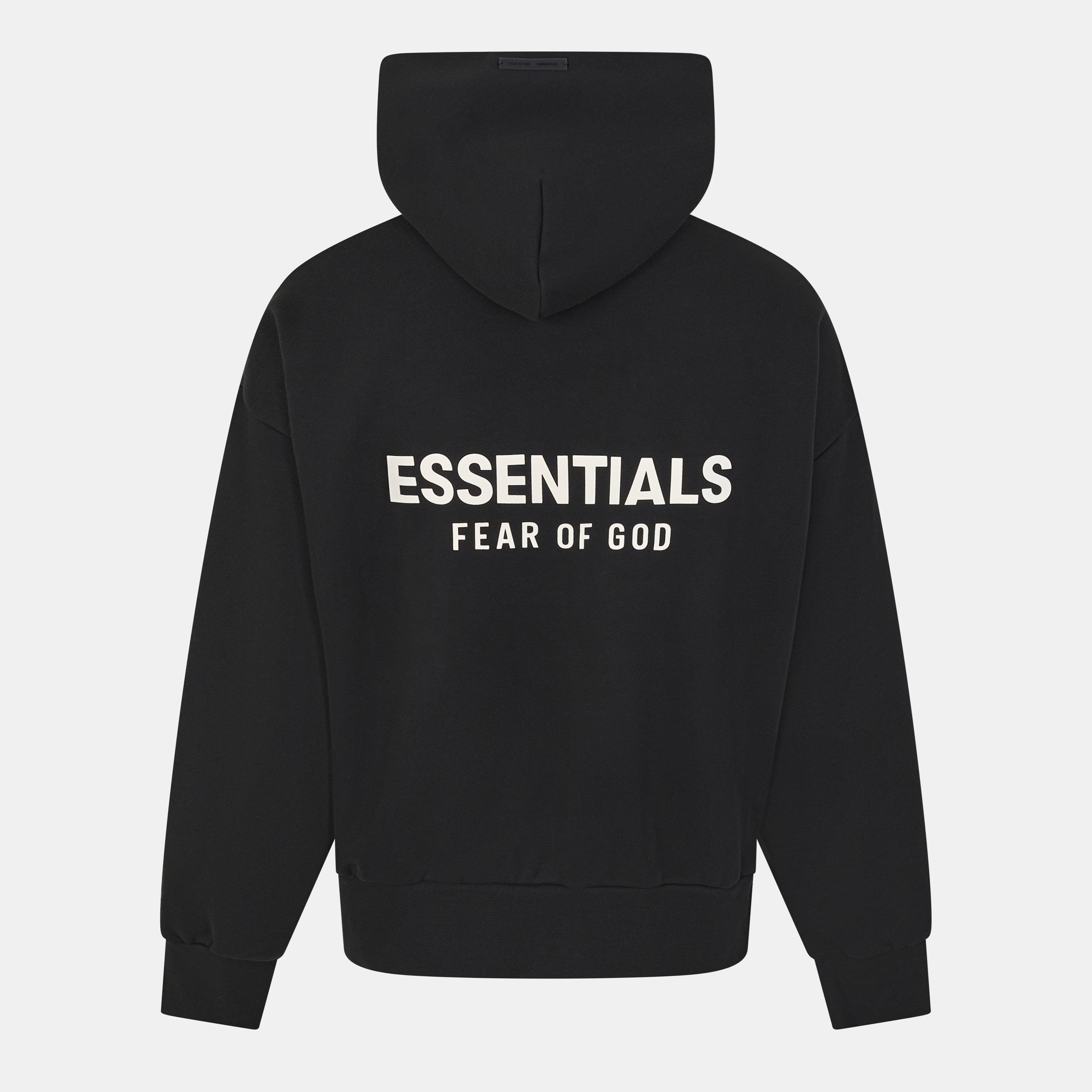 Jet Black - Fear Of God Essentials - Classic Hoodie - 2