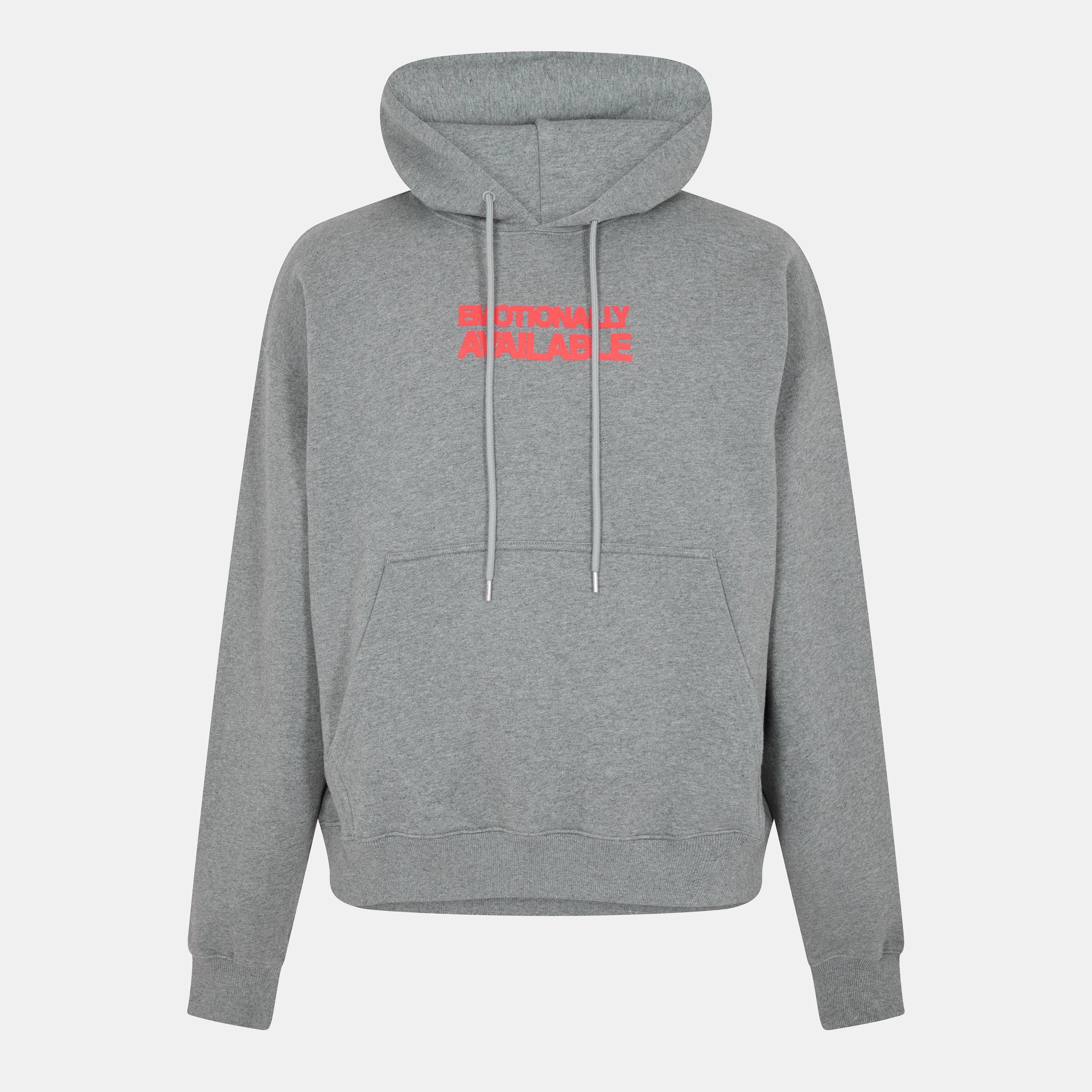 Gray - Off White - Men's Skate Hoodie - 1