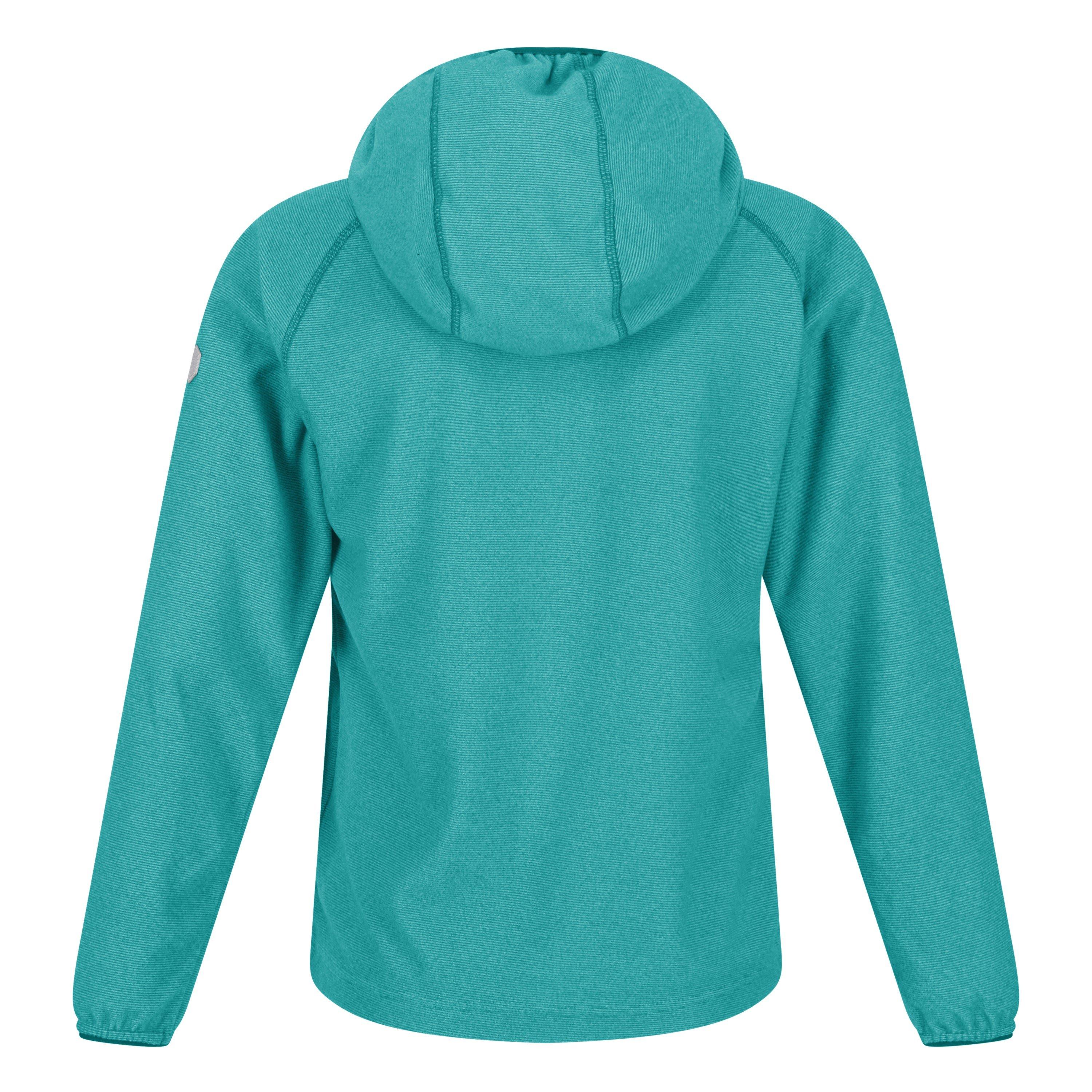 Turquois/Wht - Regatta - Kids' Loco Overhead quarter Zip Fleece - 4