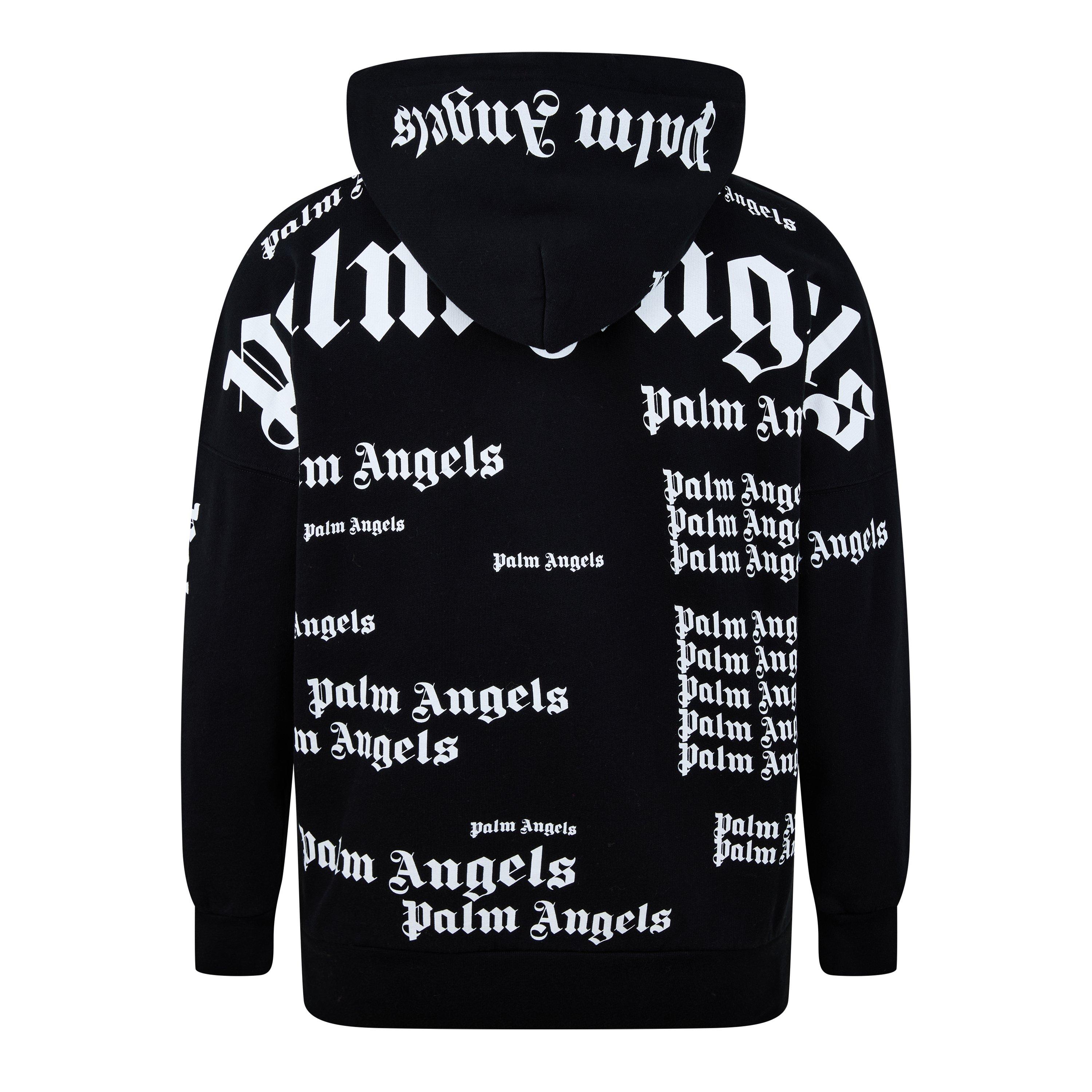 Palm angels all over logo hoodie best sale