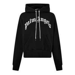 Palm Angels Curved Logo Hoodie