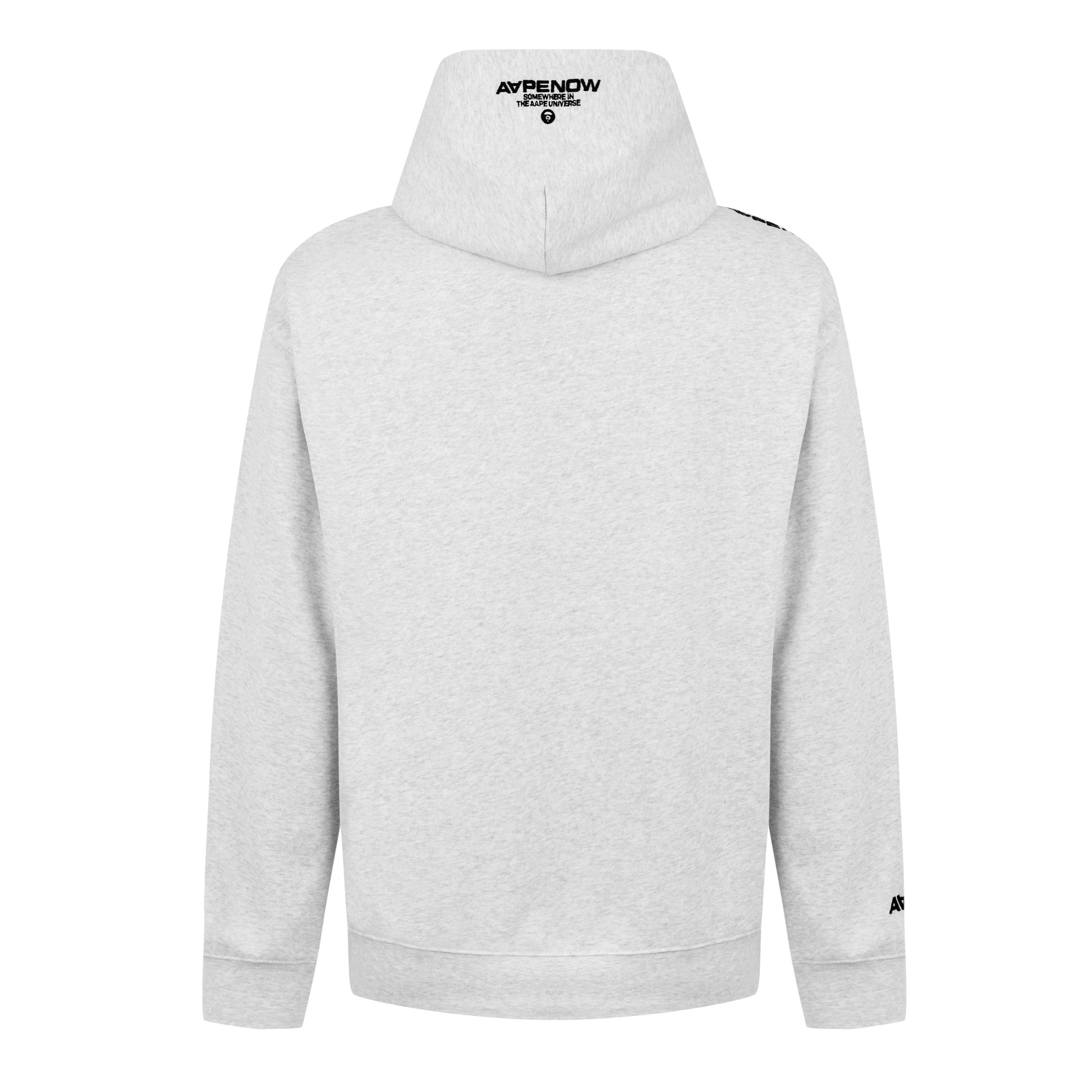 Heather Grey WH - AAPE - Moon Face Hoodie - 2