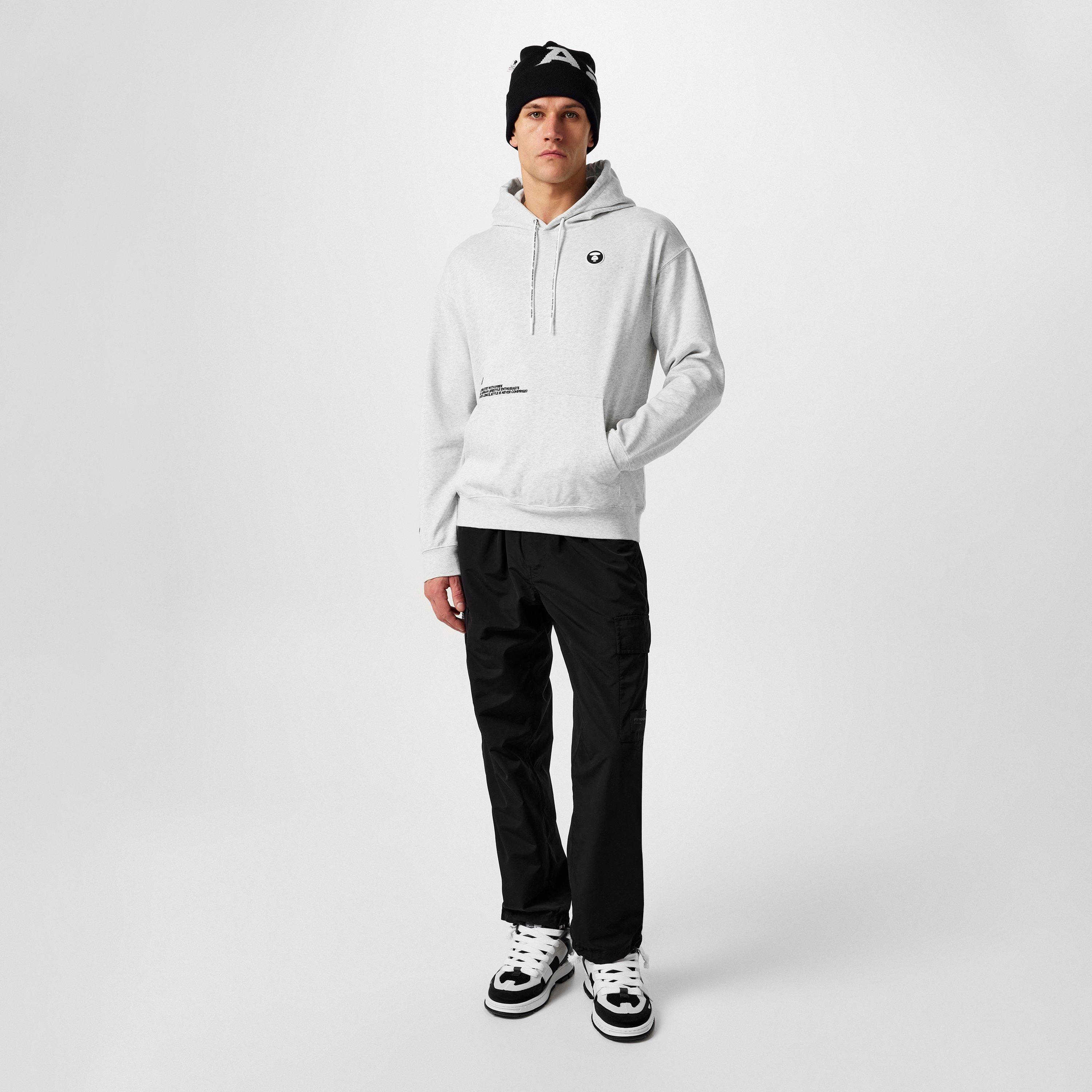 Heather Grey WH - AAPE - Moon Face Hoodie - 6