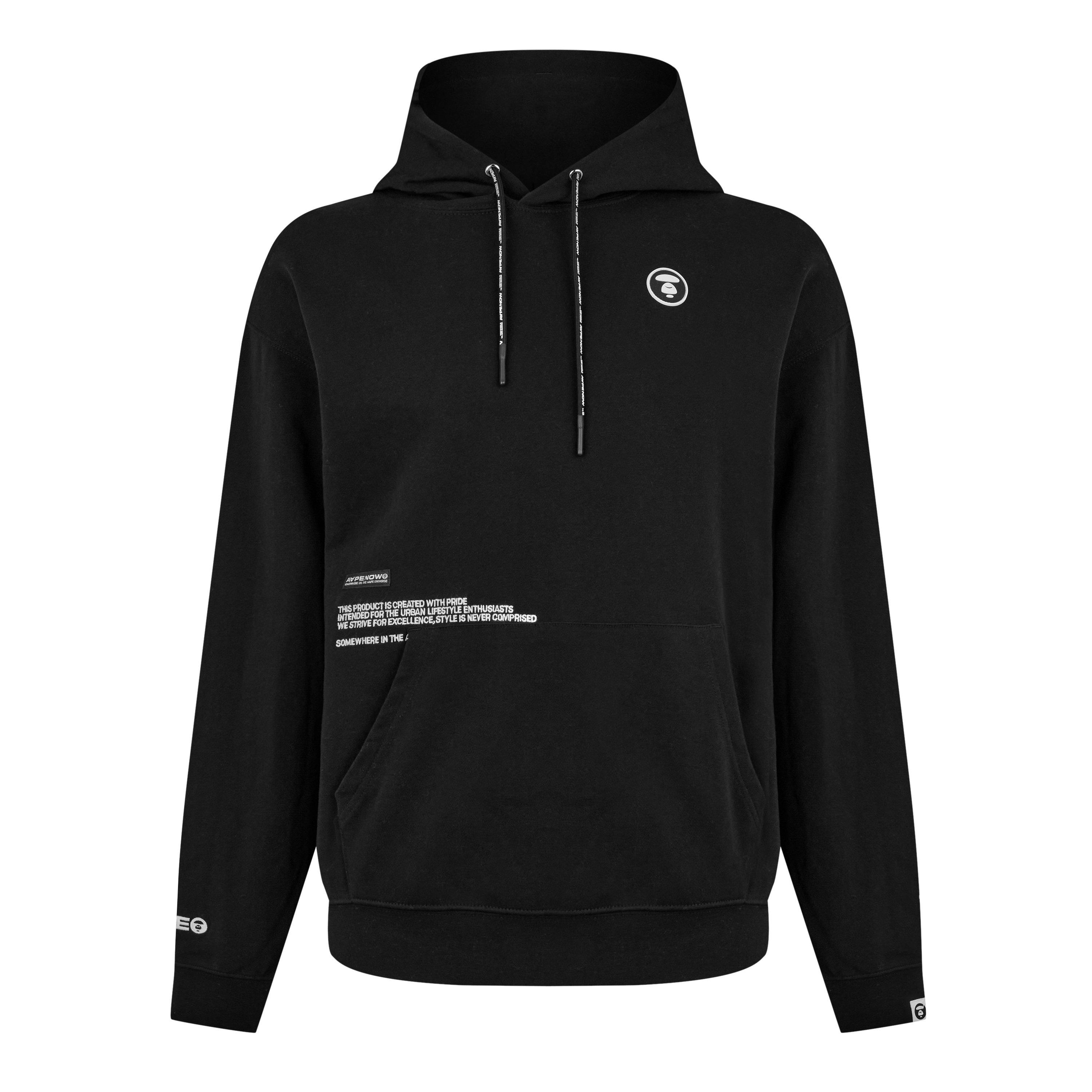 Black BKX - AAPE - Moon Face Hoodie - 1