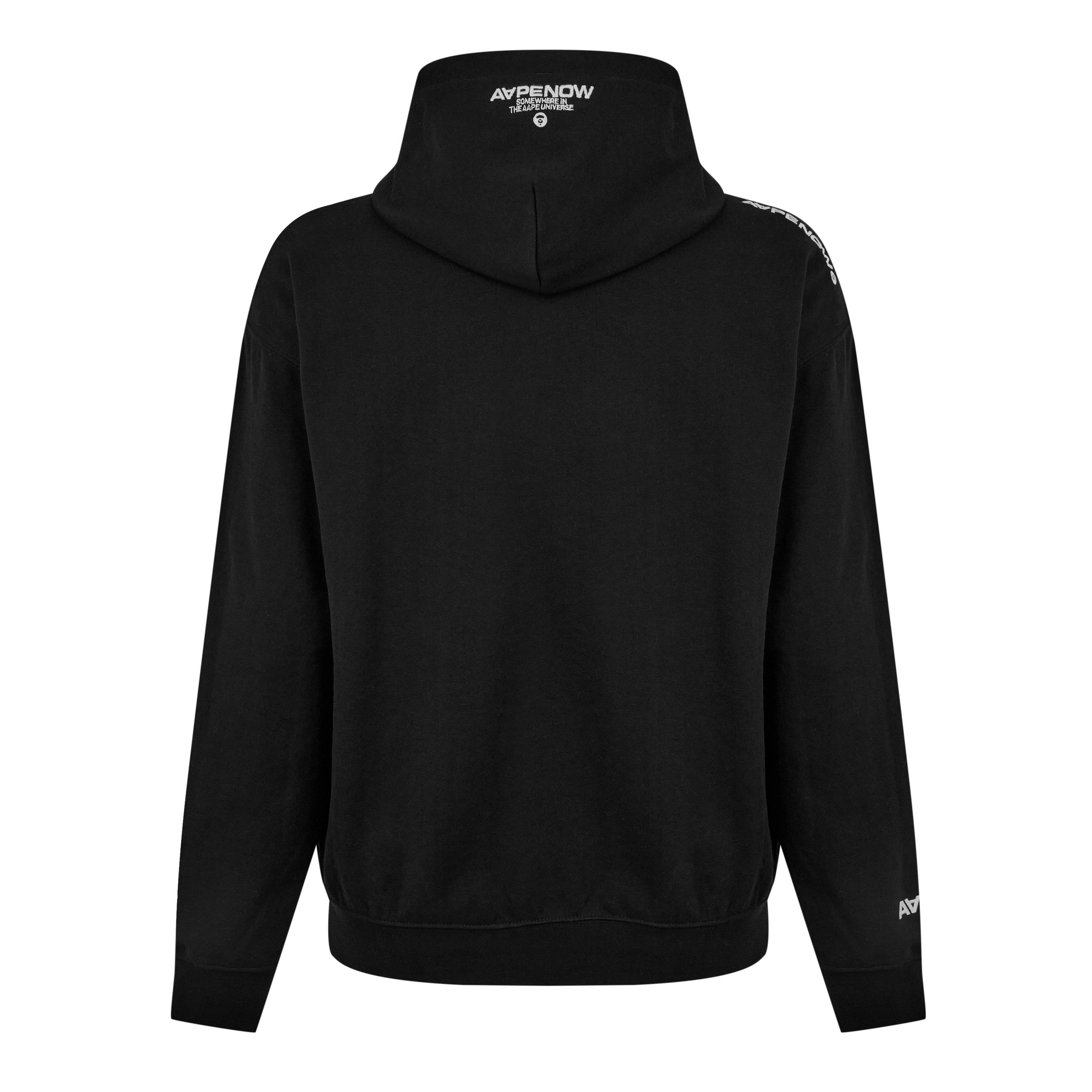 Black BKX - AAPE - Moon Face Hoodie - 8