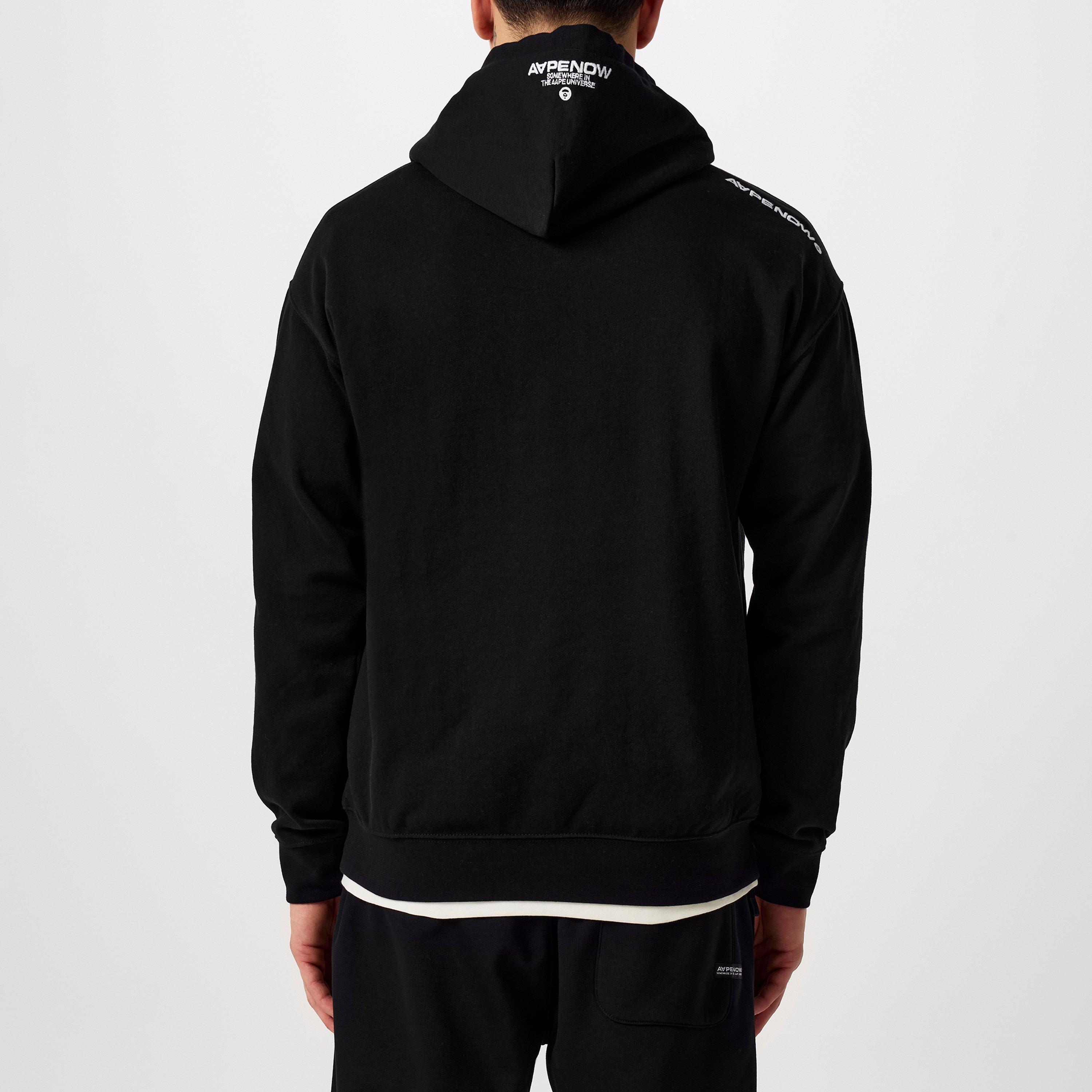 Black BKX - AAPE - Moon Face Hoodie - 4