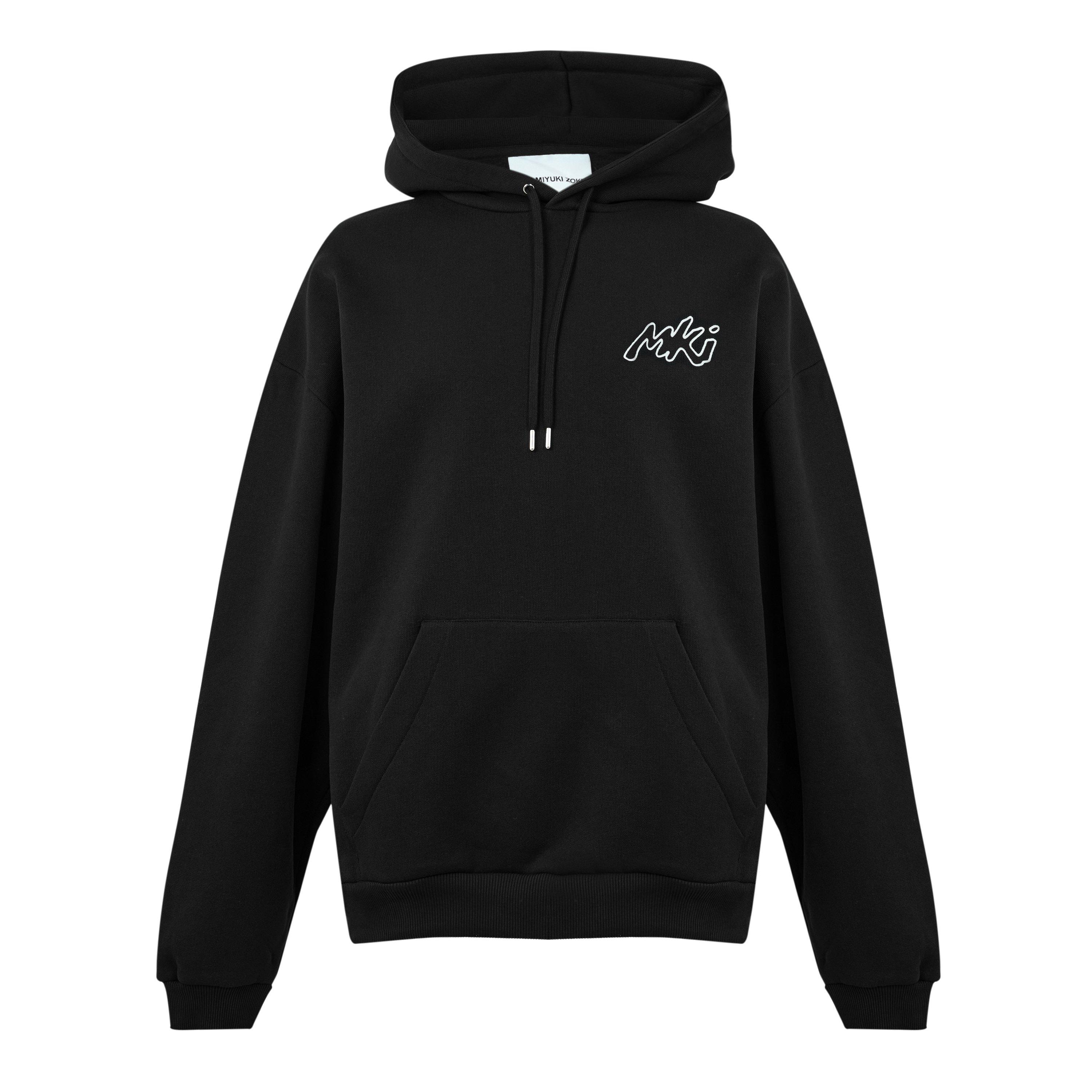 Black - MKI MIYUKI ZOKU - MKI Ink Line Hoody Sn64 - 1