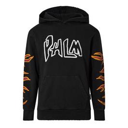 Palm Angels Graffiti Flames Hoodie