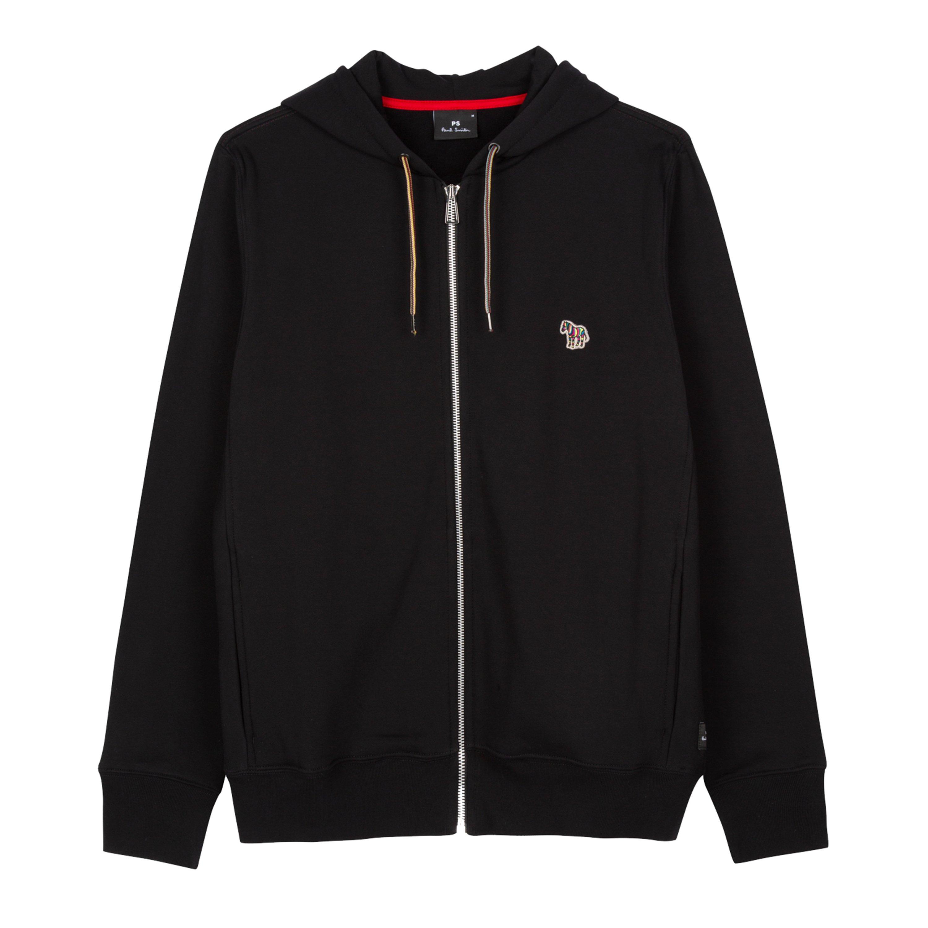 スウェット・トレーナー [PS PAUL SMITH] Zebra Patch Zip-Up Hoodie PS Paul Smith | Men's Full-Zip Zebra Logo Hoodie | Zip
