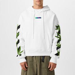 Off White Weed Arrows Over Hoodie