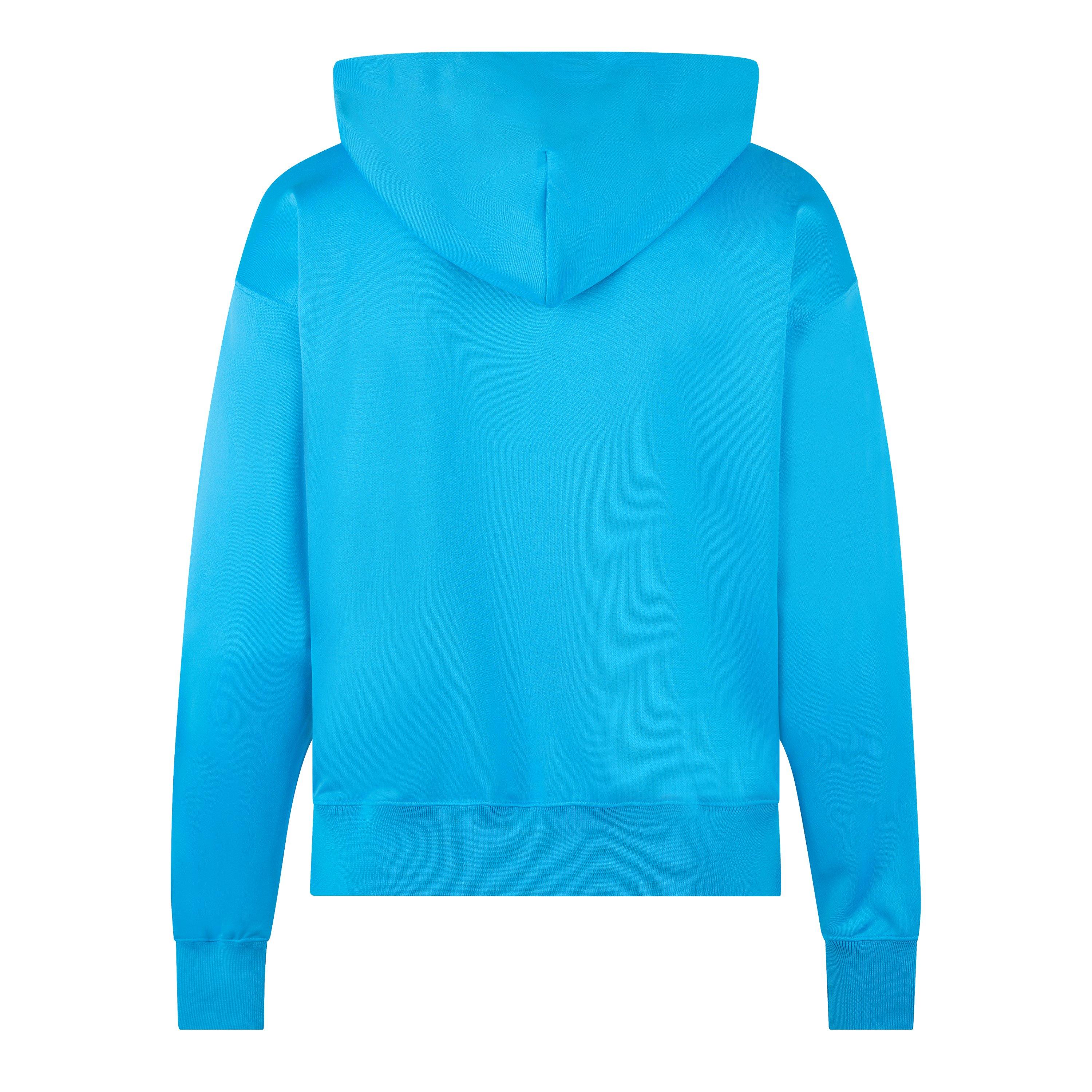Cyan/Blue - Off White - Men's Skate Hoodie - 2