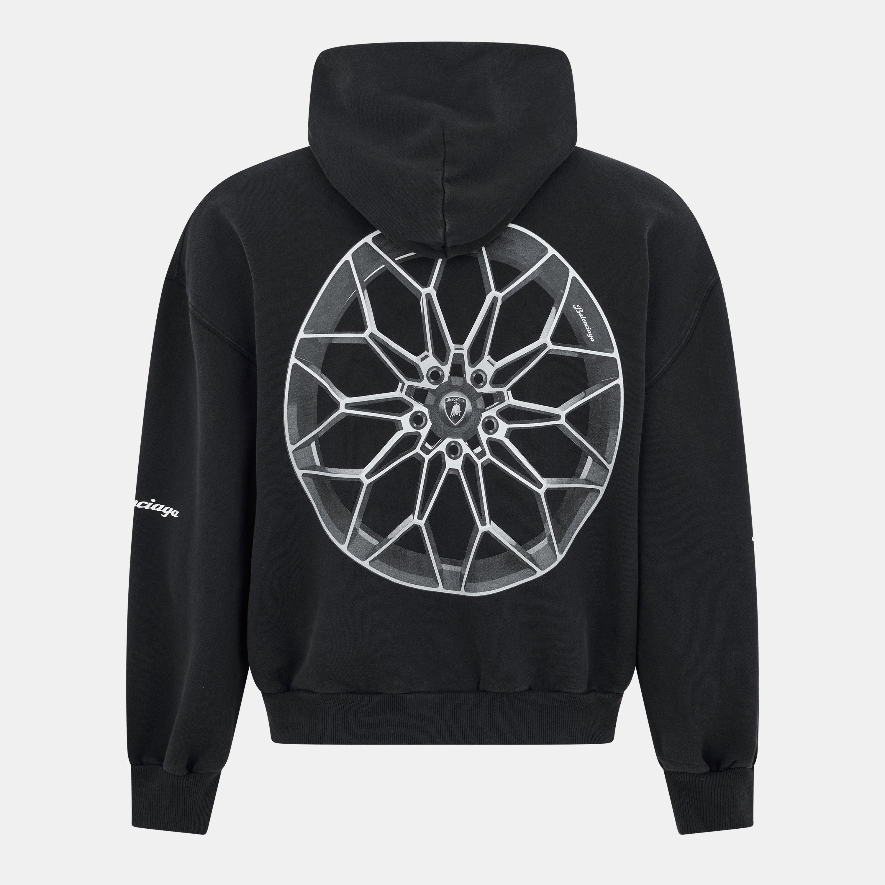 Washed Black - Balenciaga - Men's Zip Hoodie - 2