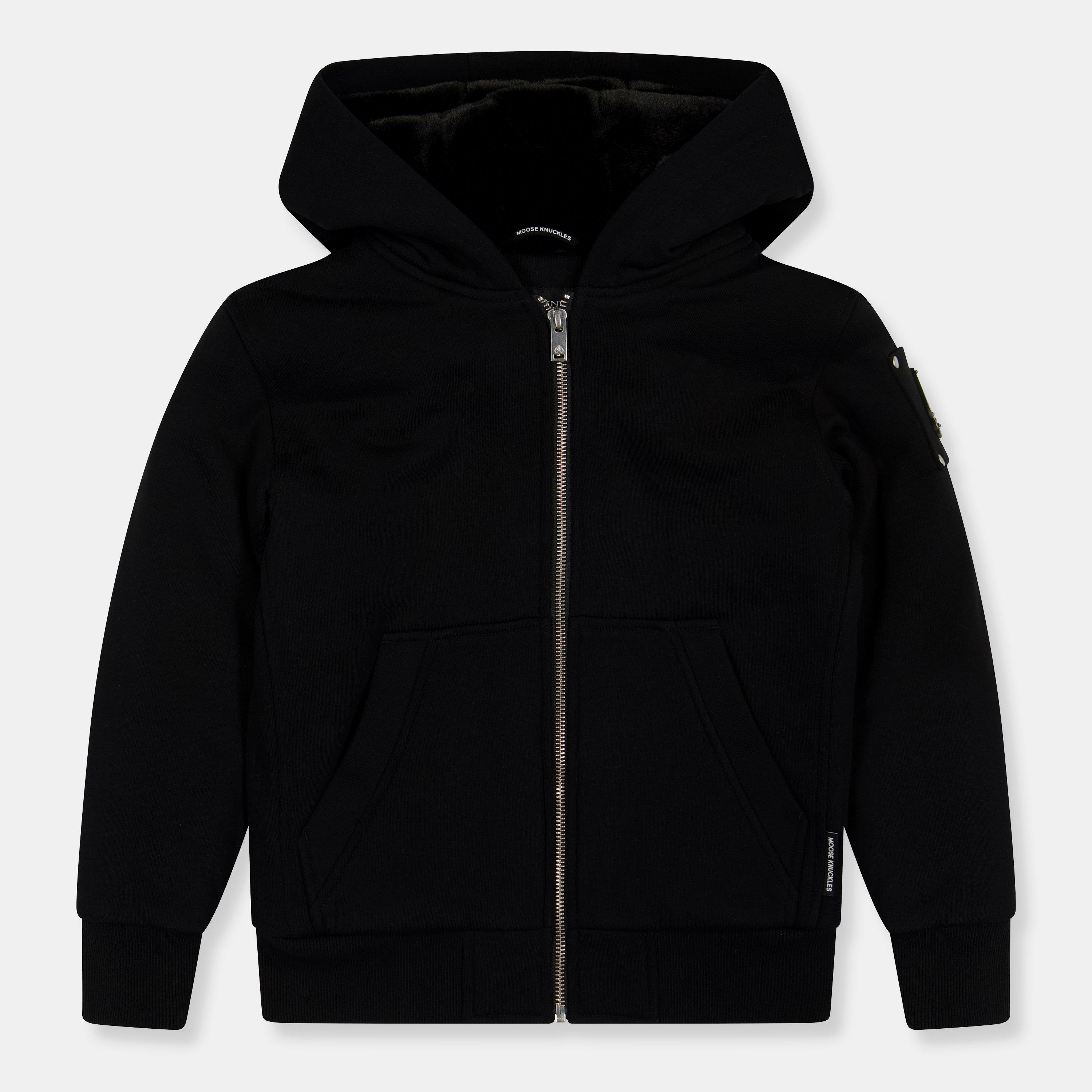 Black 292 - Moose Knuckles - Kids' Classic Bunny Zip Hoodie - 1