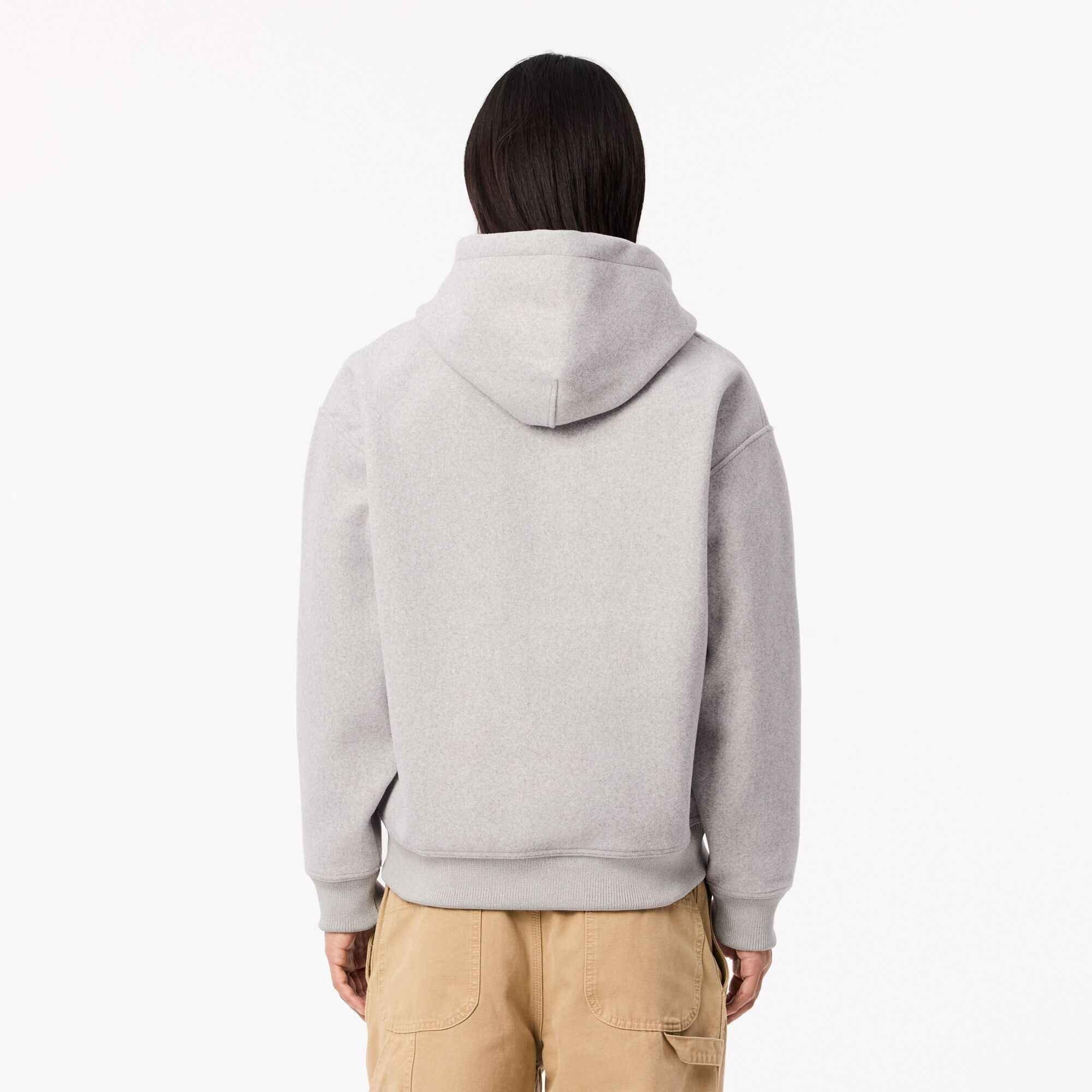 Grijs CCA - Lacoste - Men's Full-Zip Loose Fit Hoodie - 4