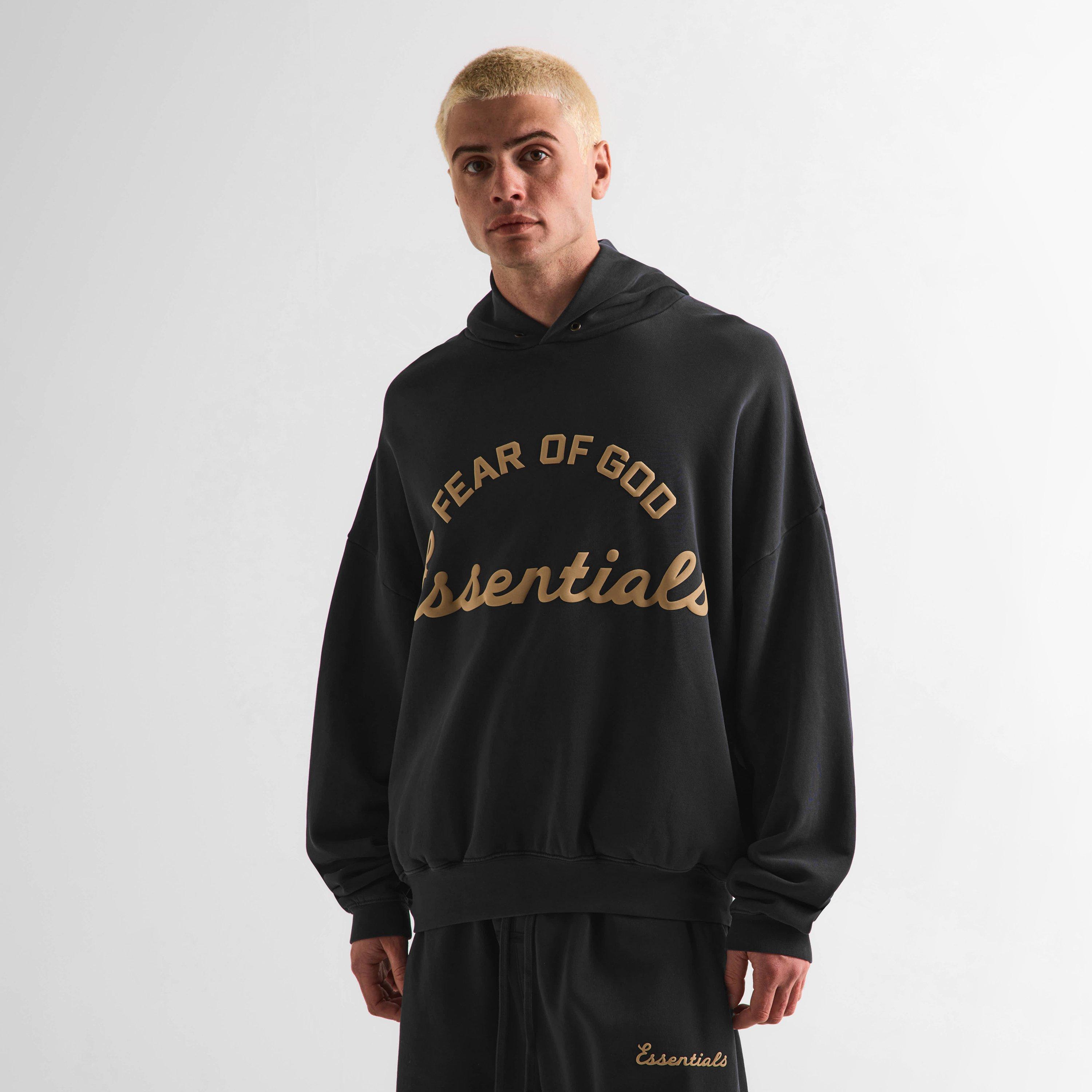 Black - Fear Of God Essentials - Men's Overhead Hoodie - 3