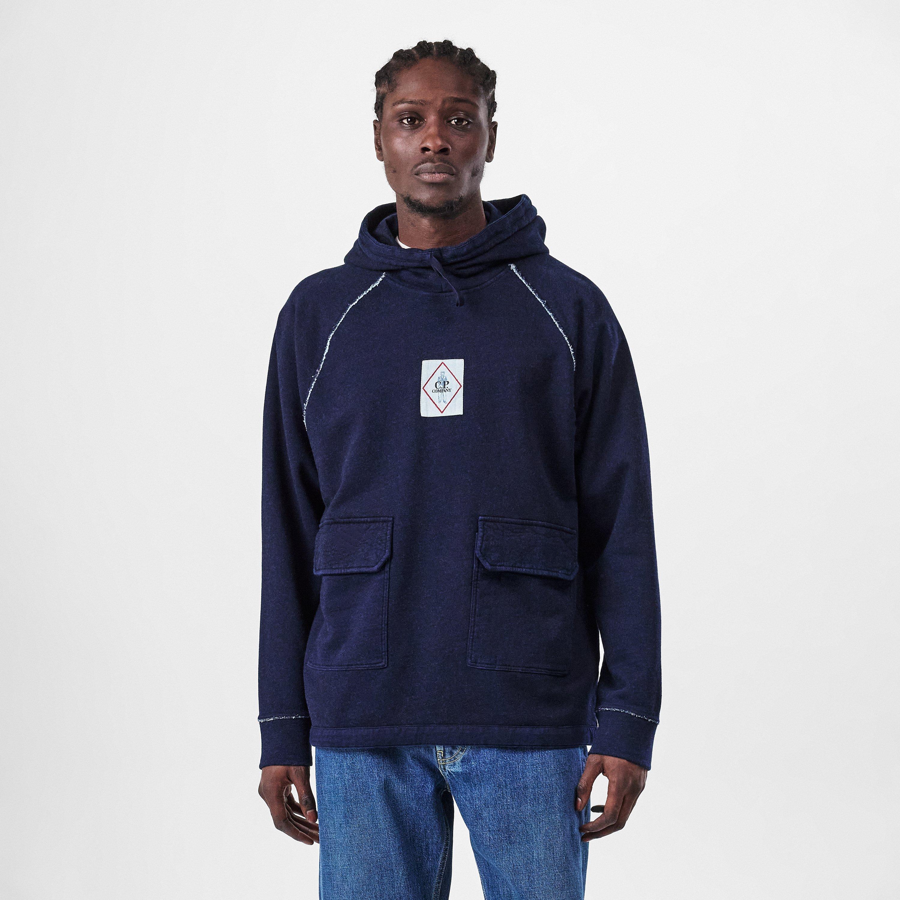Denim D08 - CP Company - C.P Company Indigo Hoodie - 3