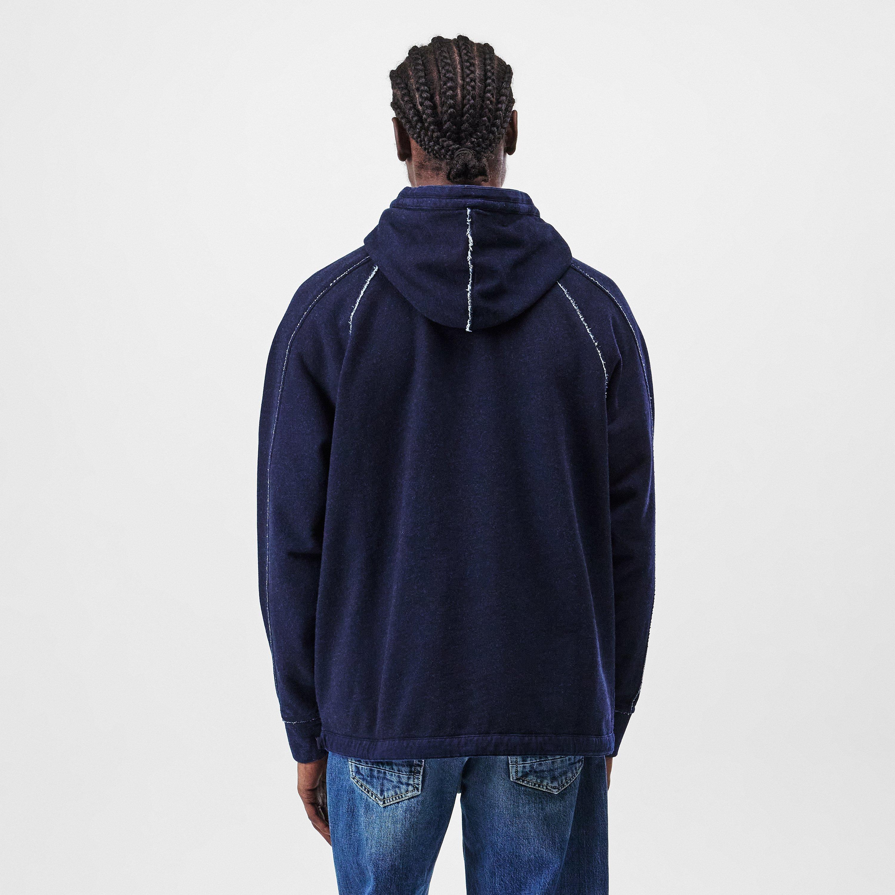 Denim D08 - CP Company - C.P Company Indigo Hoodie - 4