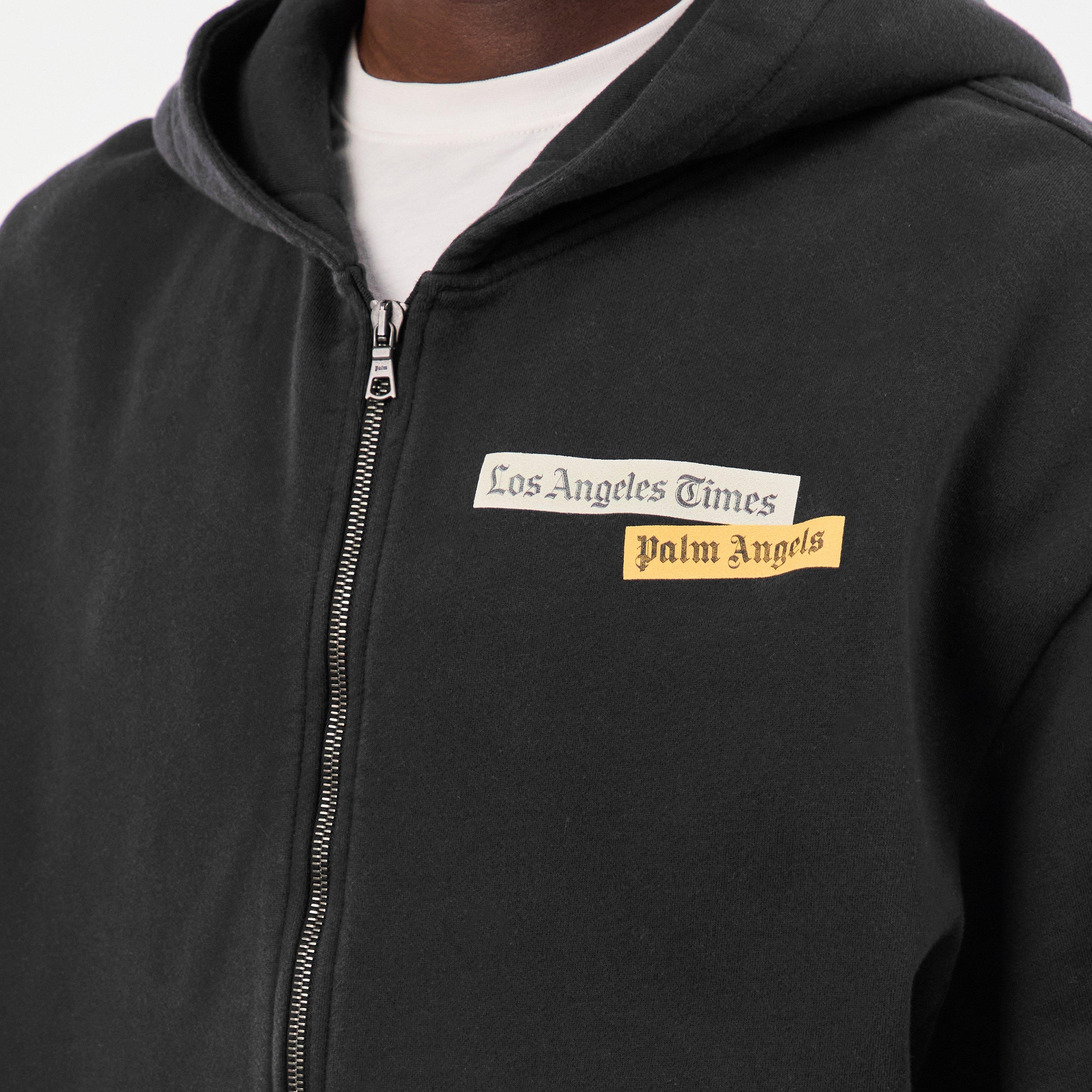 Black - Palm Angels - Men's Zip Hoodie - 5