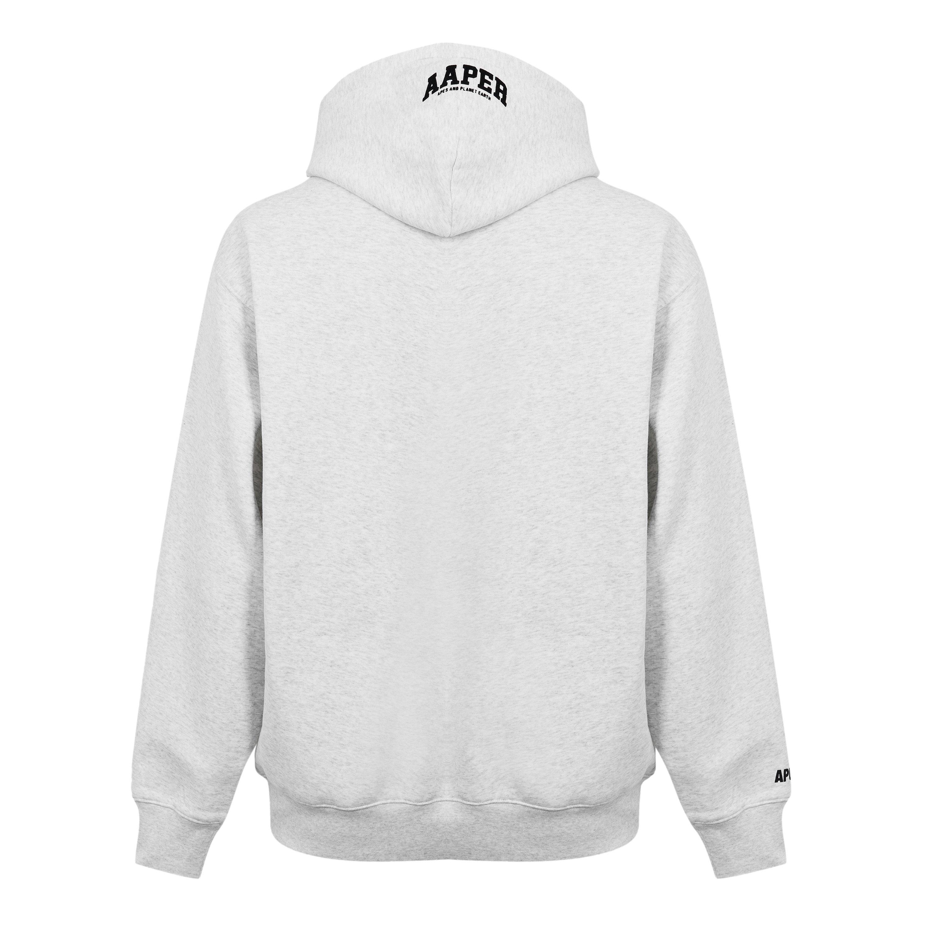 Heather White - AAPE - Men's Pull Over Hoodie - 2