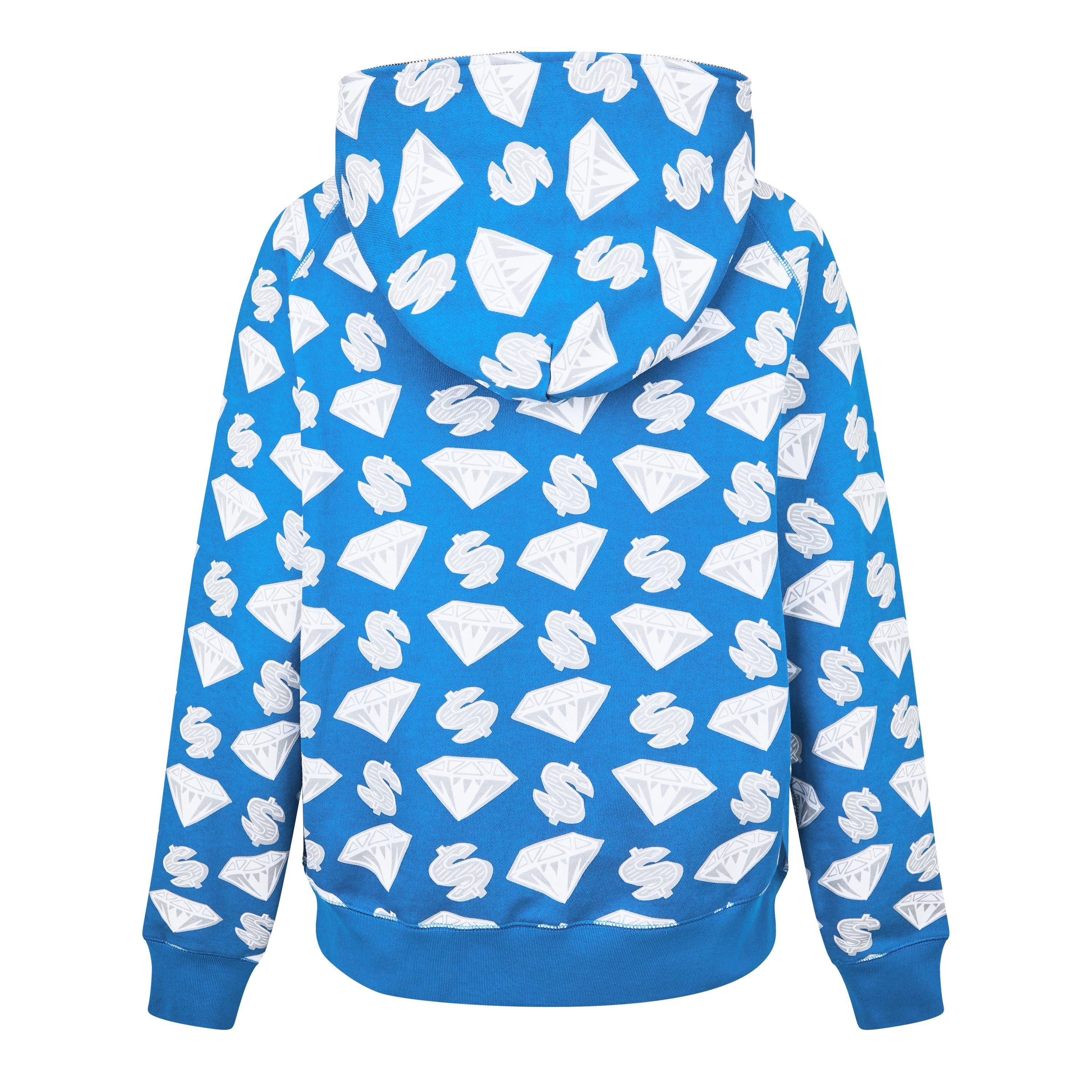 Blue - Billionaire Boys Club - Men's Diamonds and Dollars Hoodie - 2
