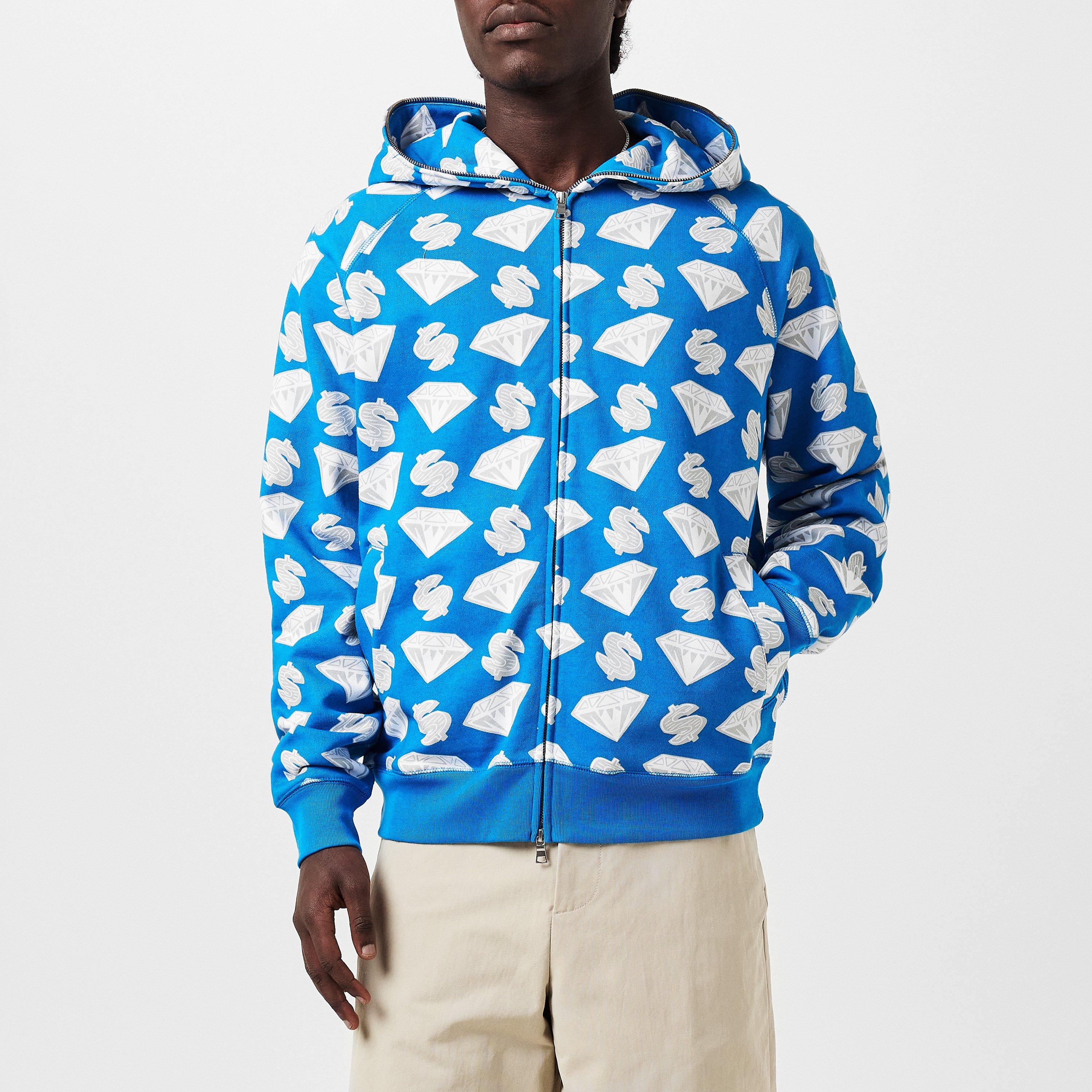 Blue - Billionaire Boys Club - Men's Diamonds and Dollars Hoodie - 3