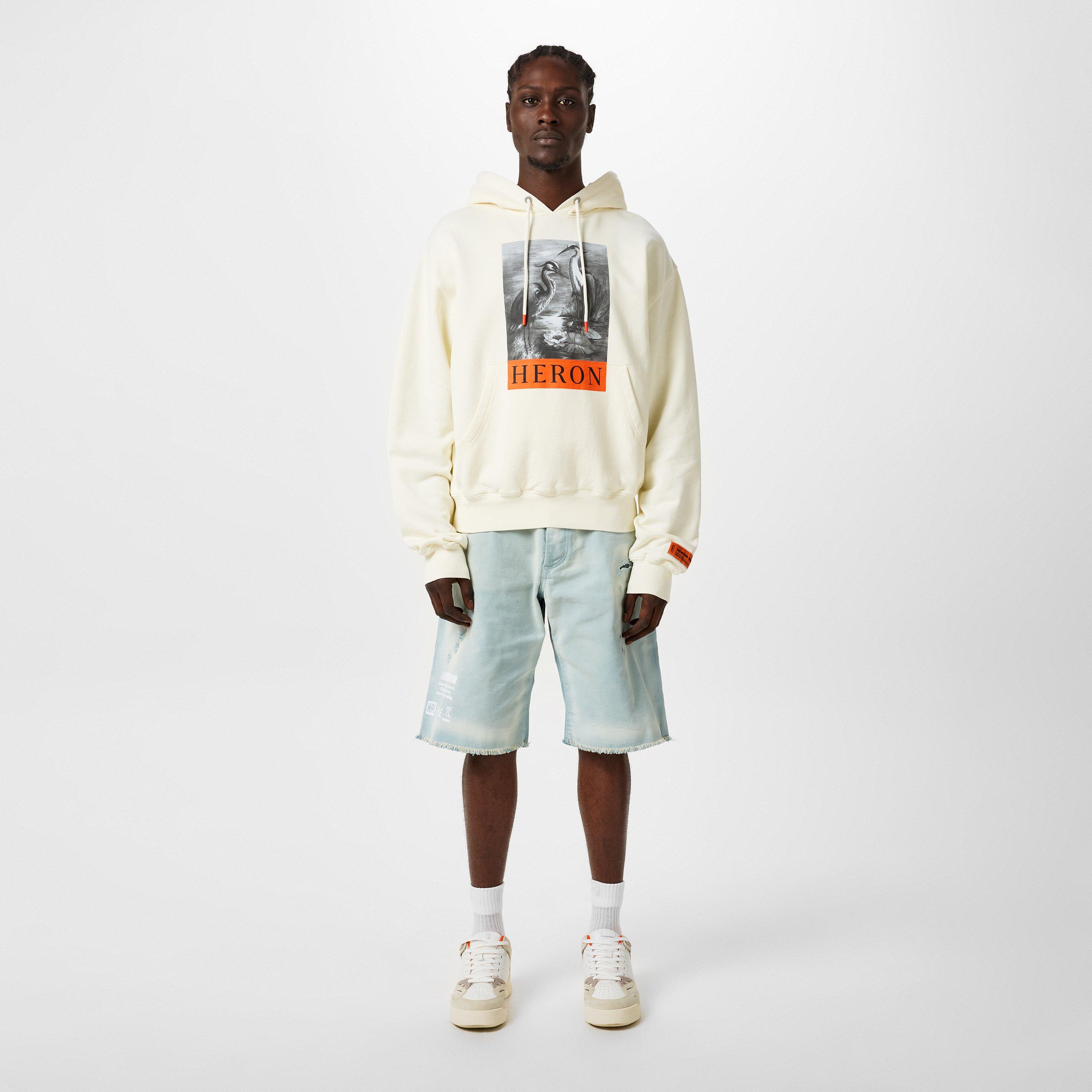 White/Black - Heron Preston - Men's Logo Hoodie - 4