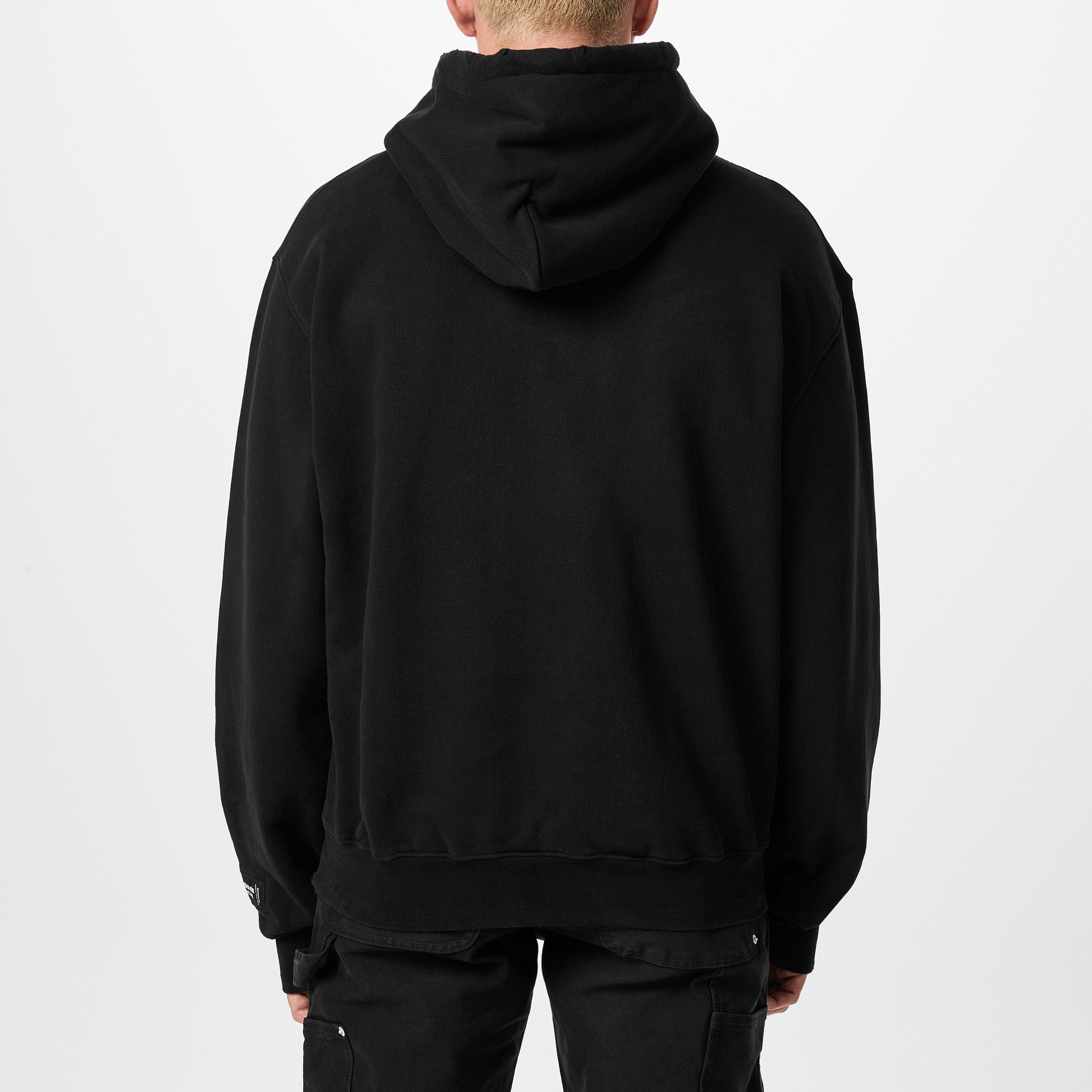 Black/Green - Heron Preston - Ctnmb Strass Hoodie - 3