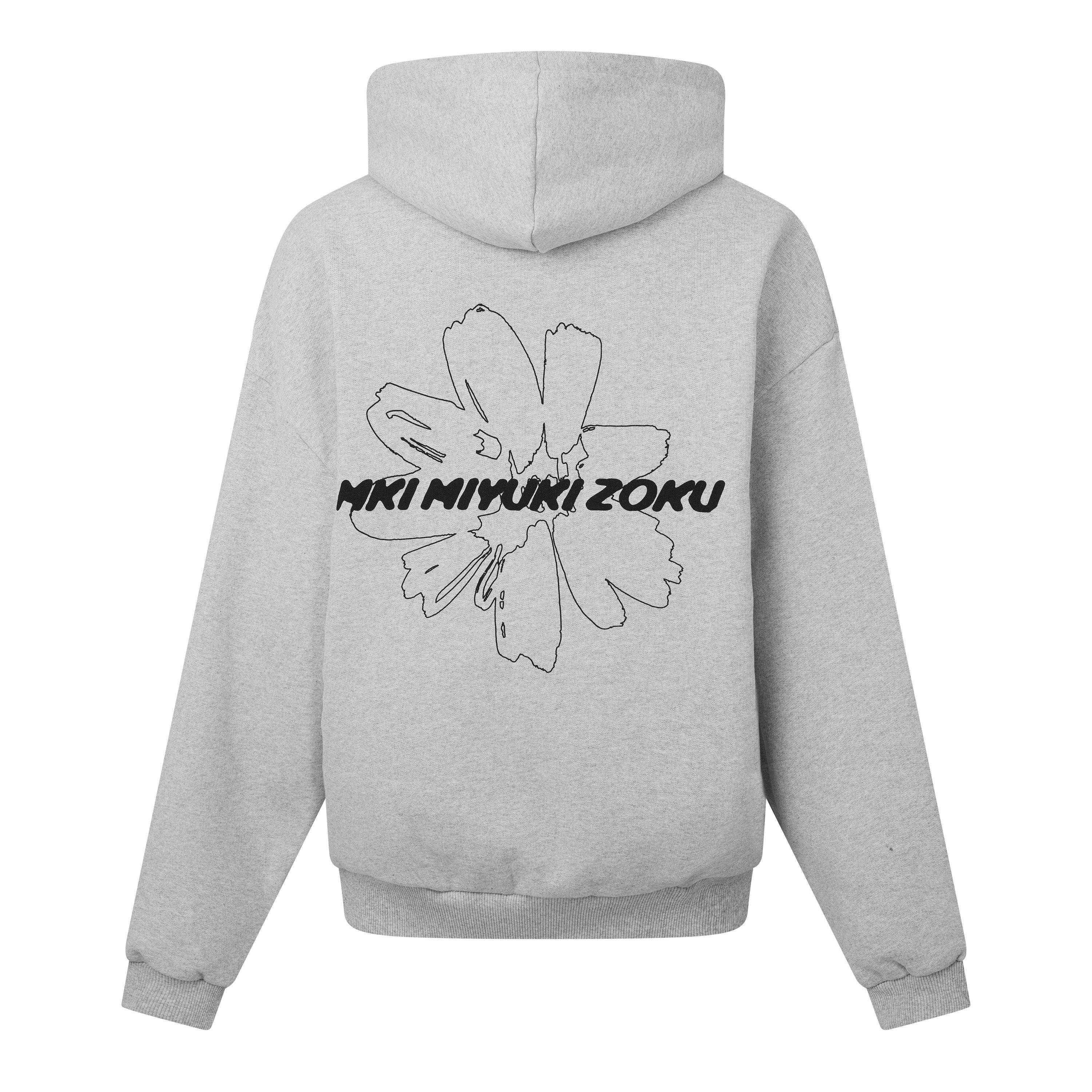 Grey - MKI MIYUKI ZOKU - MKI Wildflower Hoody Sn64 - 2