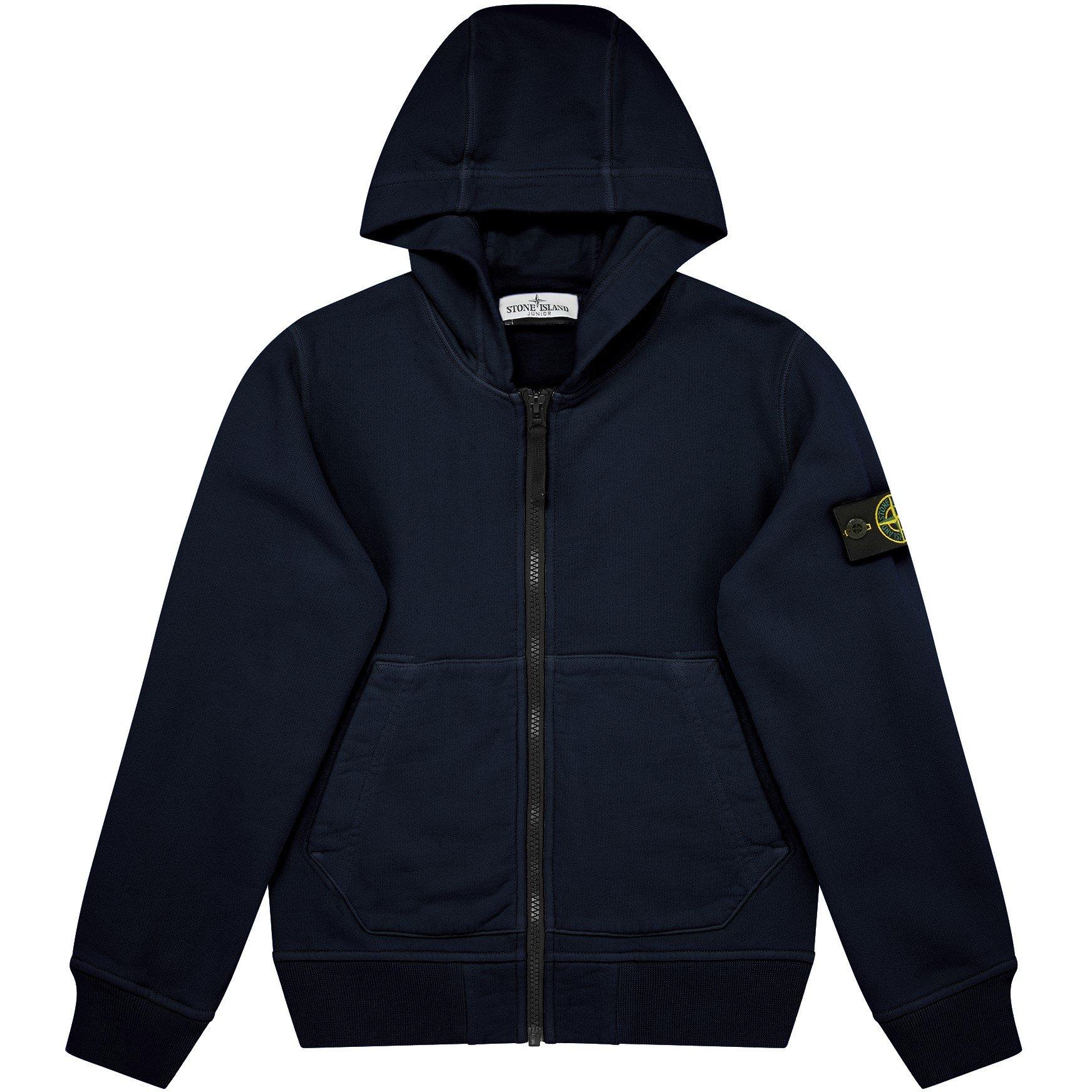 Stone Island Junior Full Zip Sweatshirt Zip Hoodies Cruise Fashion