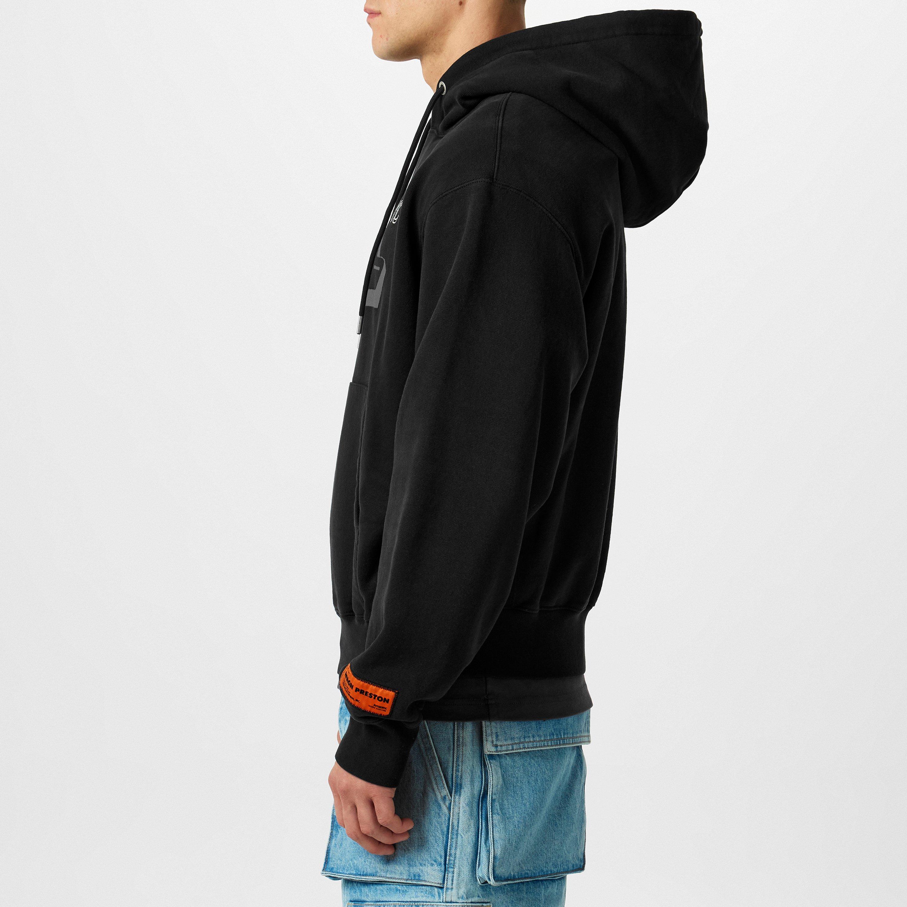 Black/Grey - Heron Preston - Men's Spray Hoodie - 2