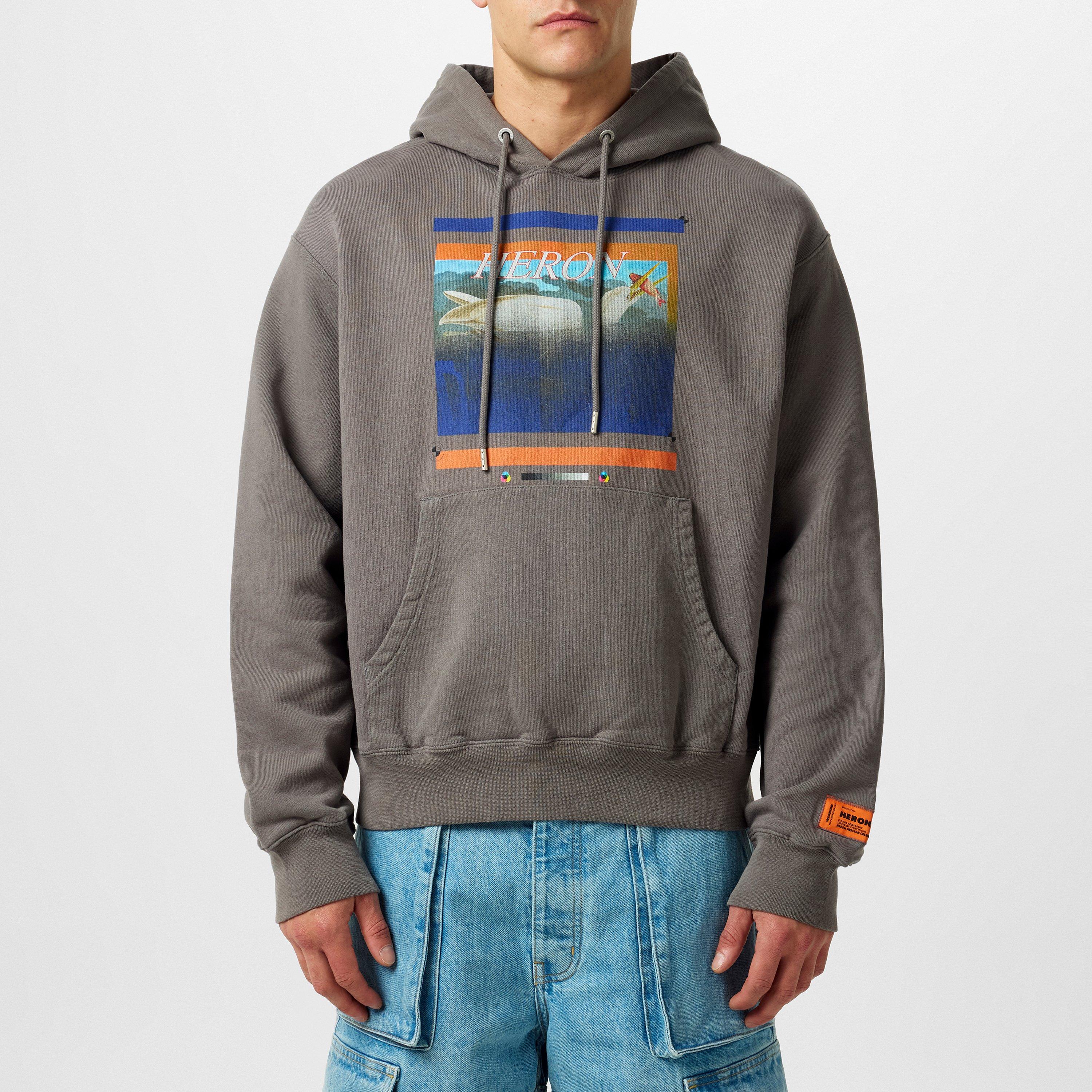 Grey/Navy - Heron Preston - Misprinted Hoodie - 1