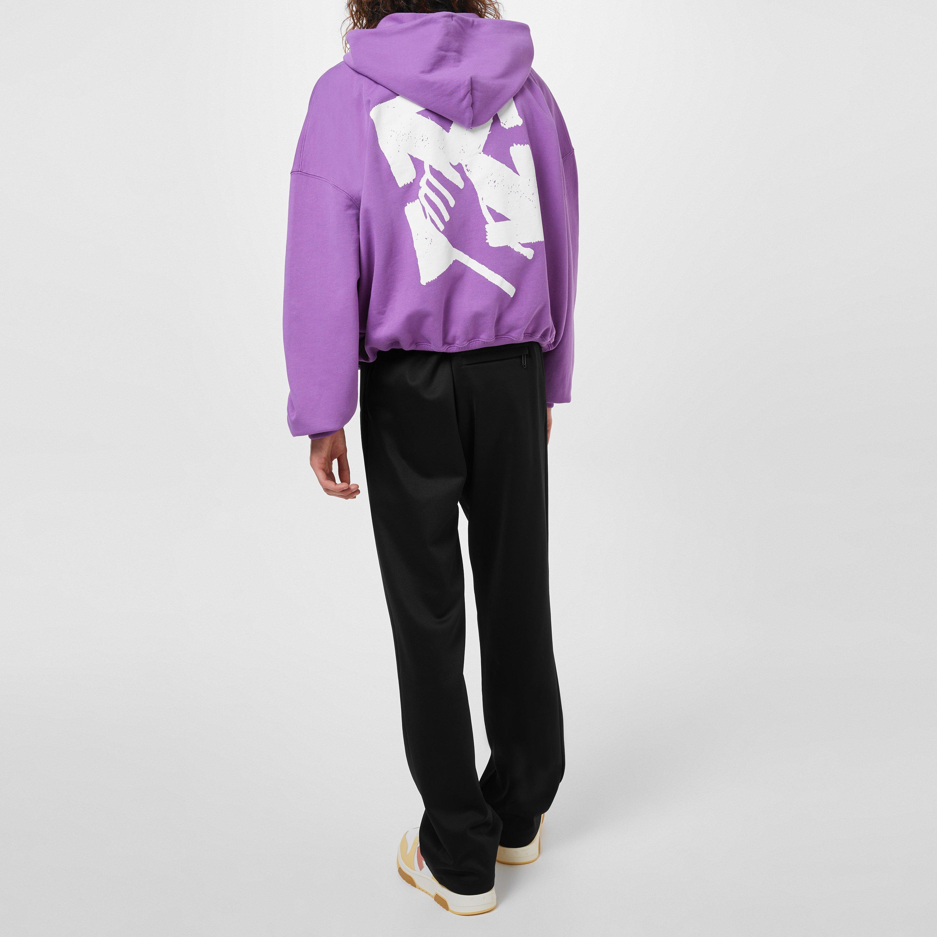 Orch/Wht 3601 - Off White - Men's Hand Arrow Iconic Design Hoodie - 3