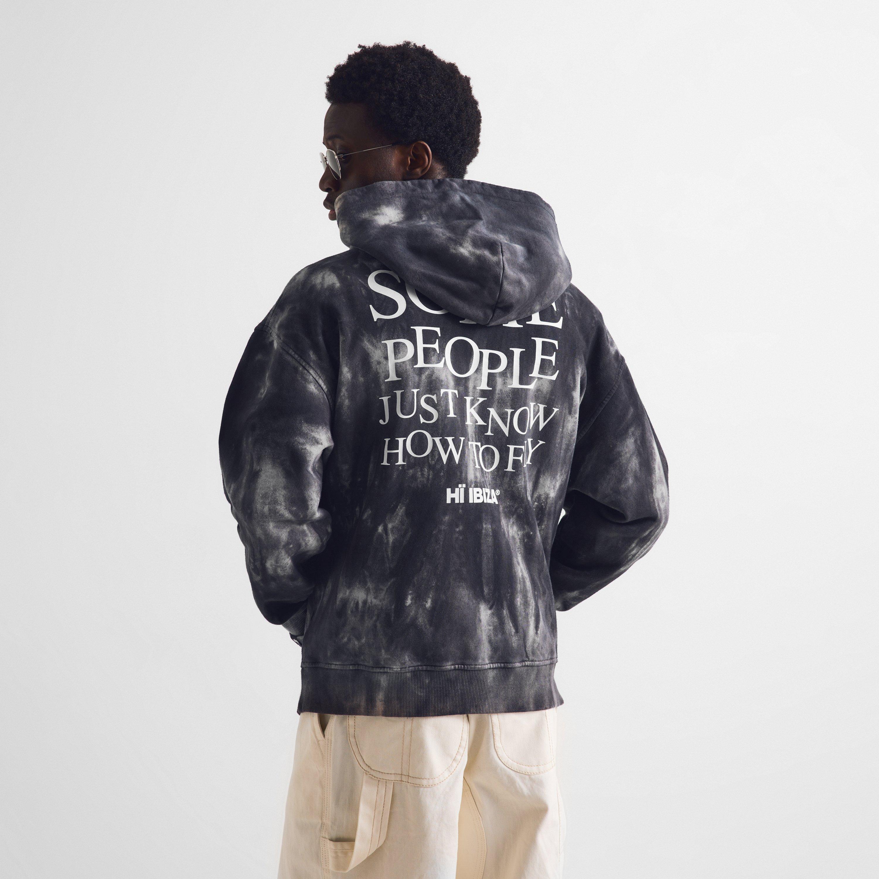 Black - Palm Angels - Mens x Hi Ibiza Tie Dye Hoodie - 4