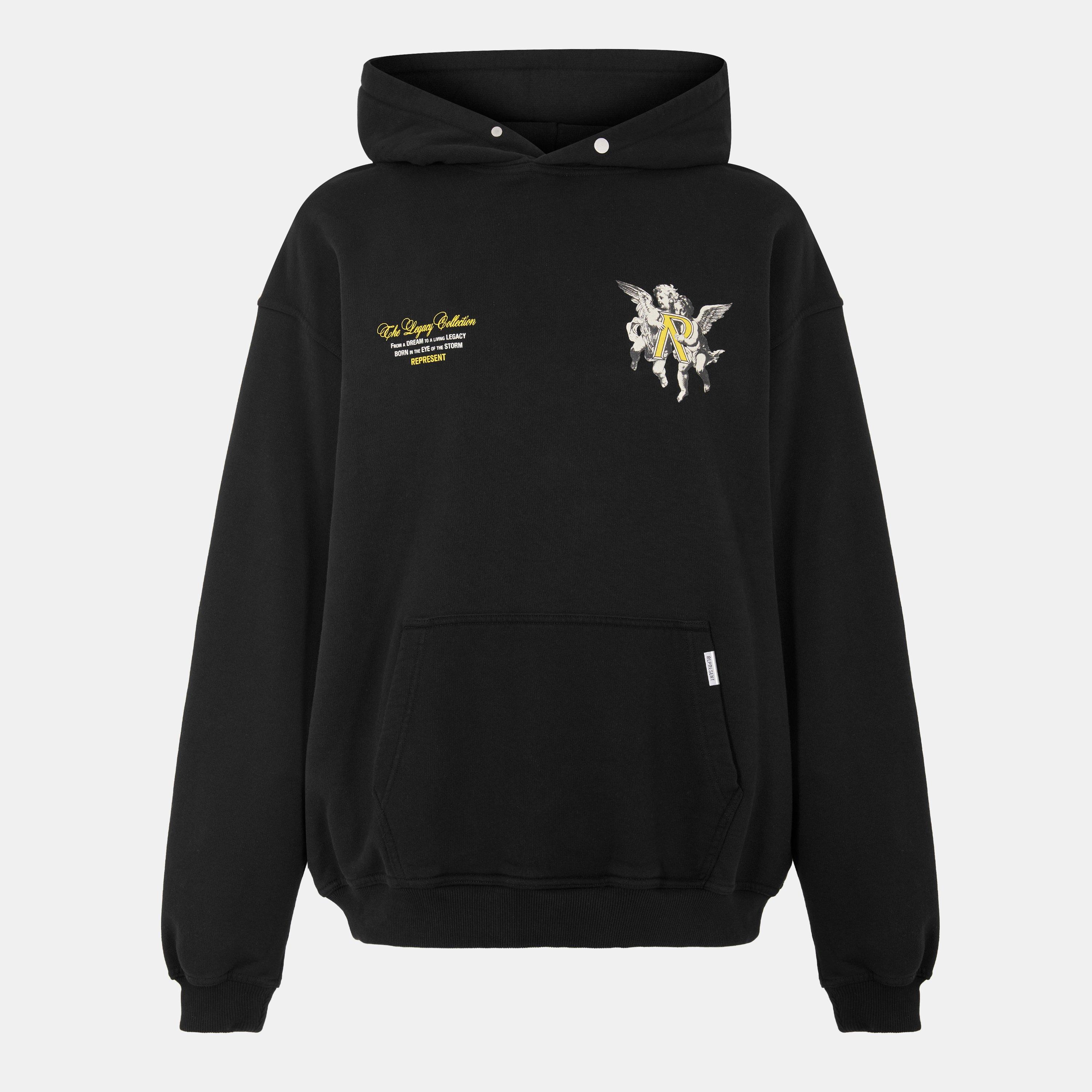 Represent Men's Pull Over Hoodie - Jet Black - Size 2X Small
